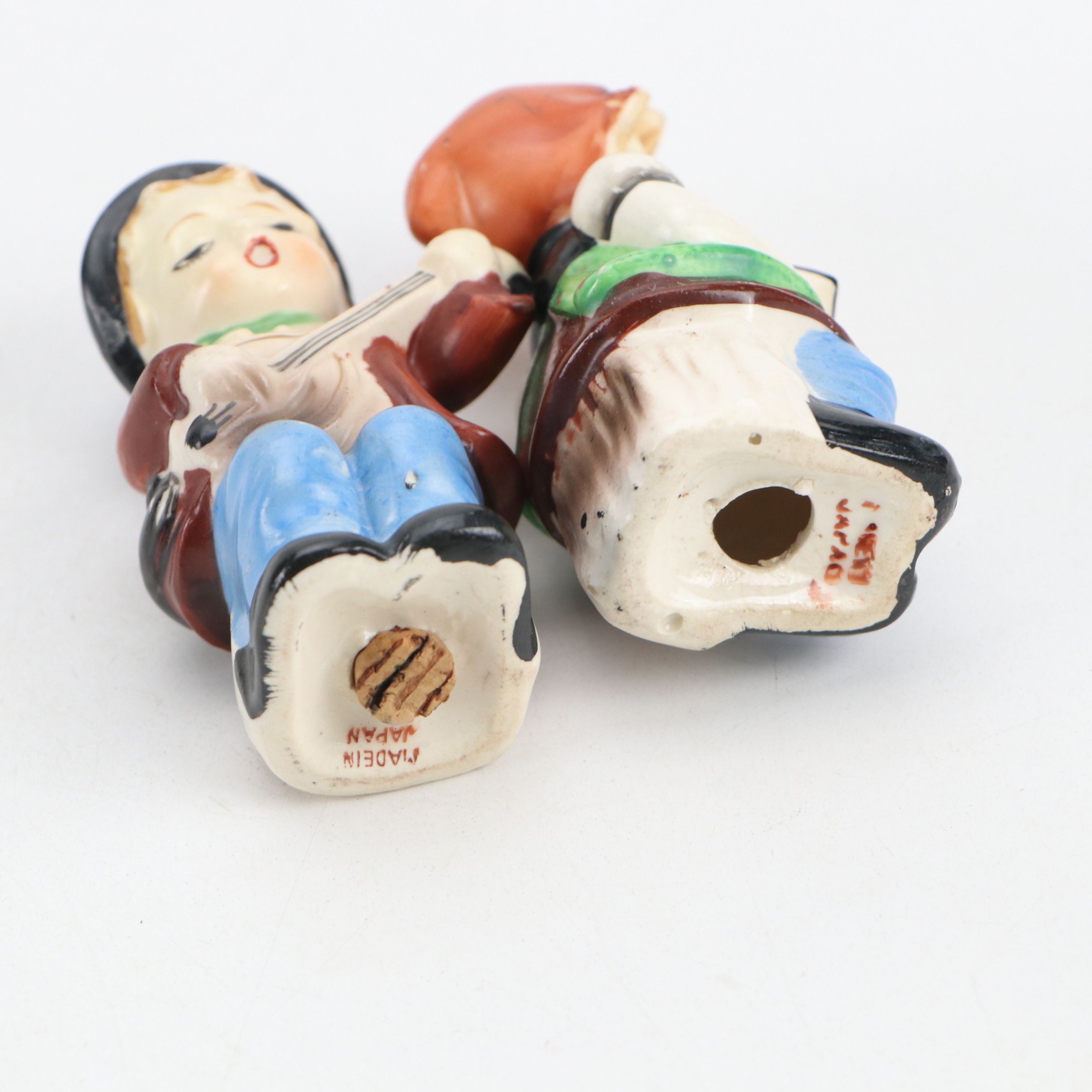 Pair of Sanmyro Porcelain Shakers with Napcoware and More Porcelain Figurines