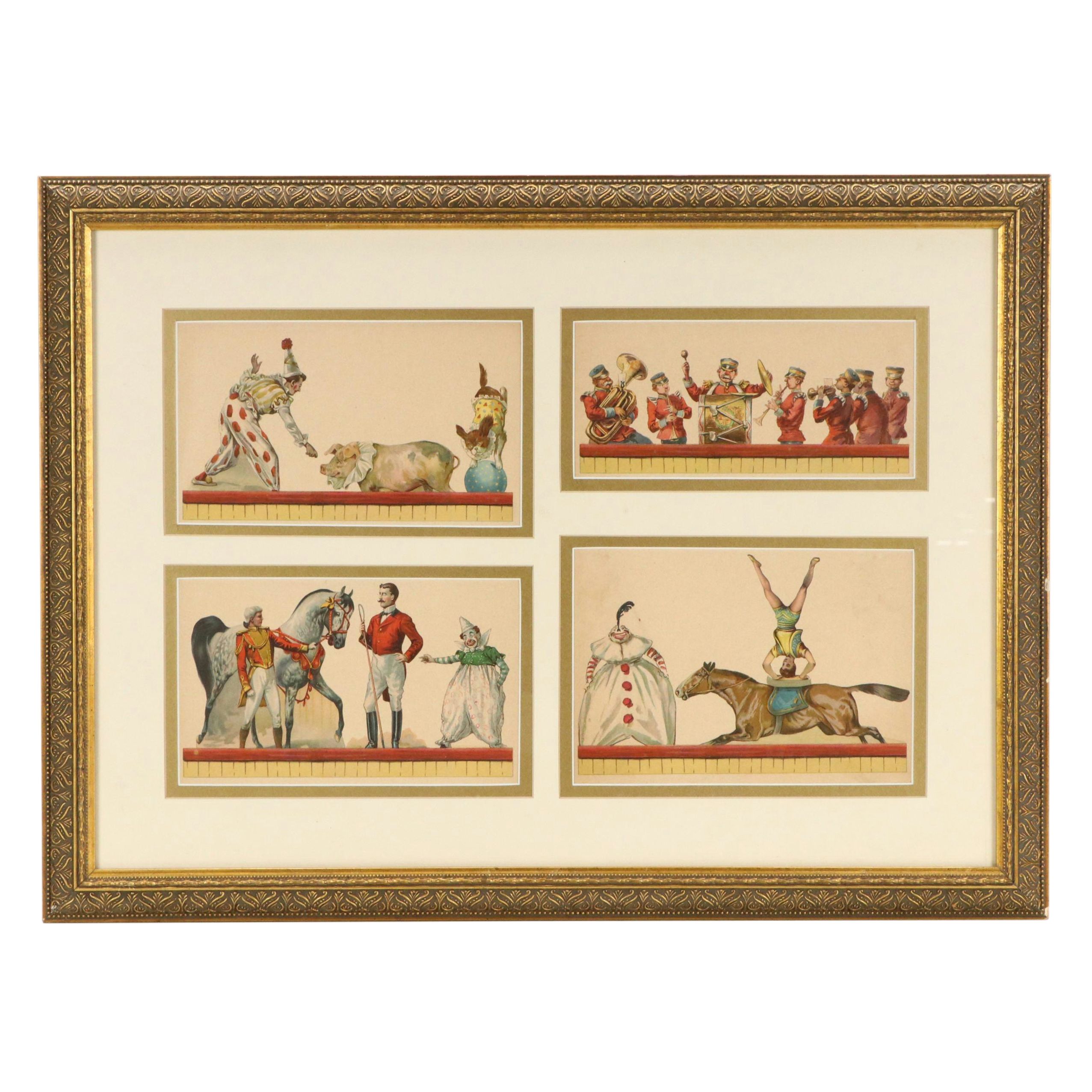 Offset Lithograph Prints of Circus Acts