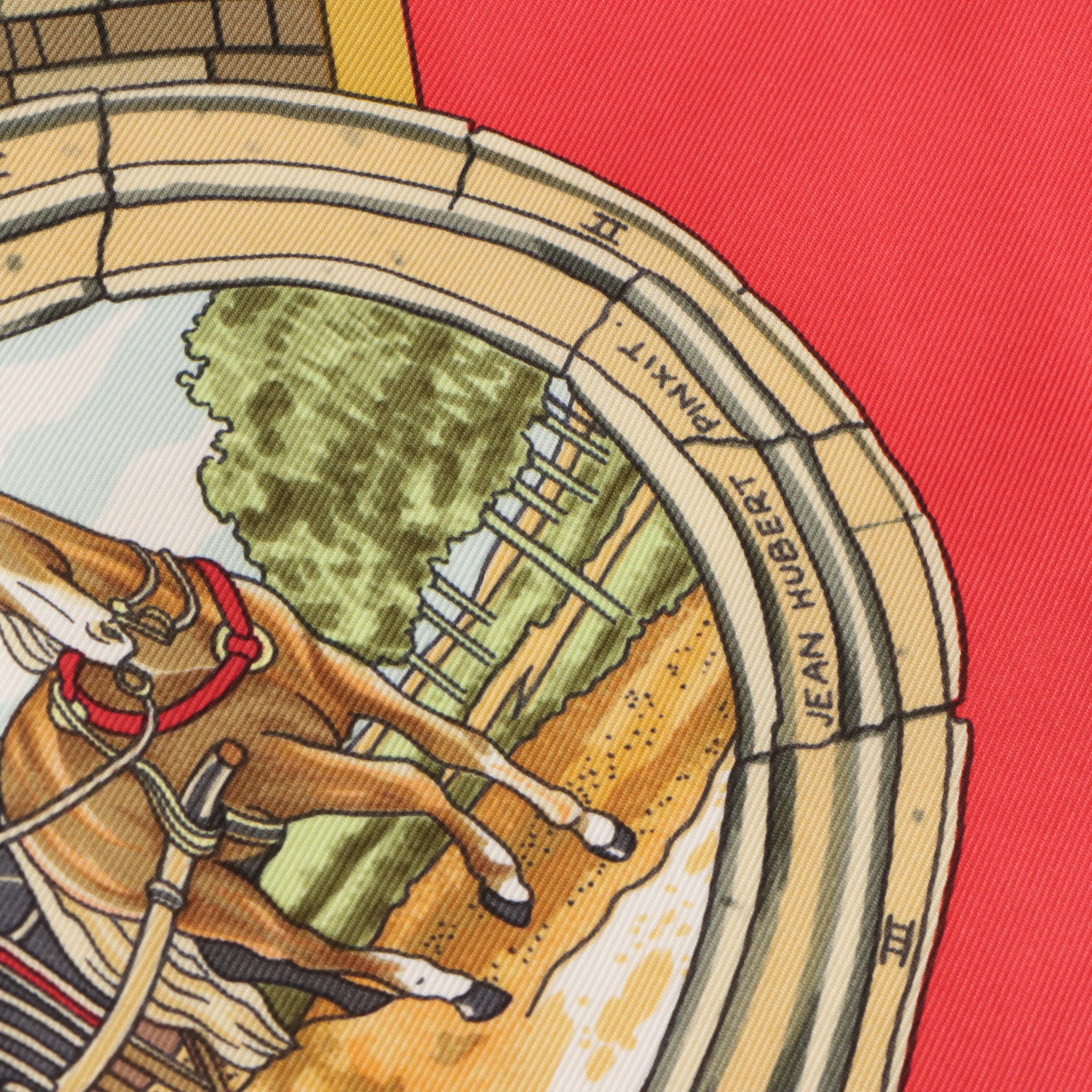 Hermès "Sanssoucy" Silk Twill Scarf 90