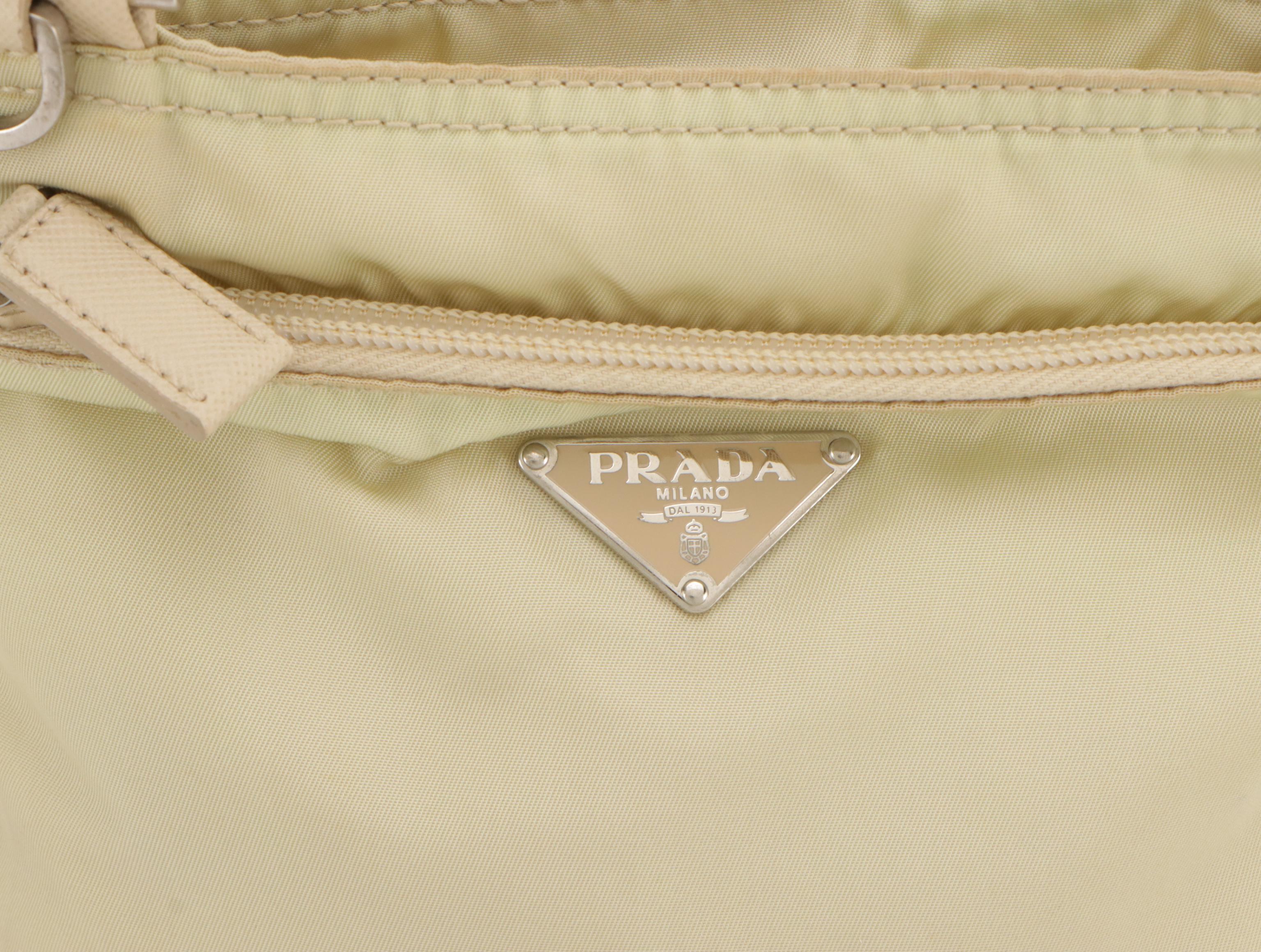 Prada Small Flat Crossbody Bag in Tessuto Nylon