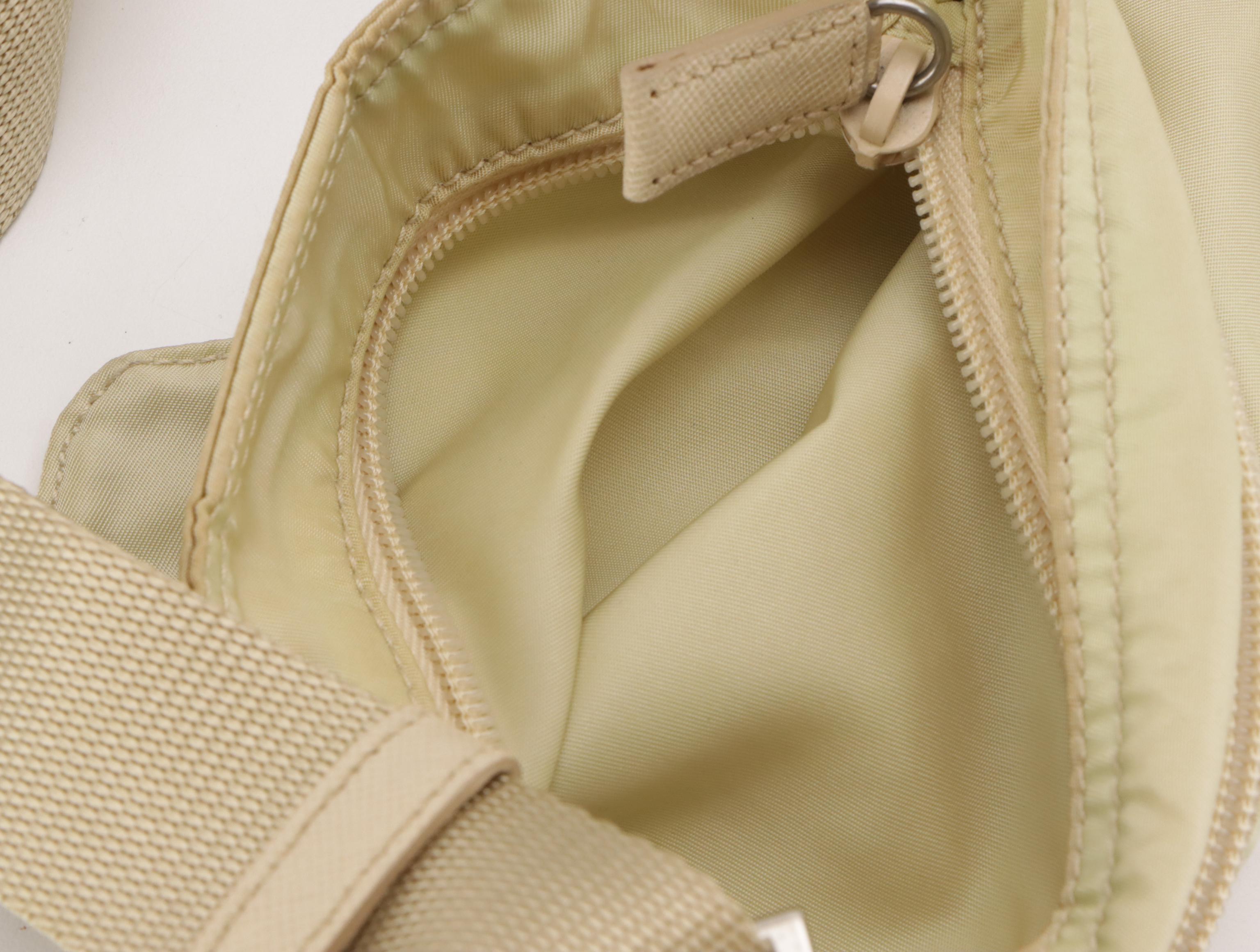 Prada Small Flat Crossbody Bag in Tessuto Nylon