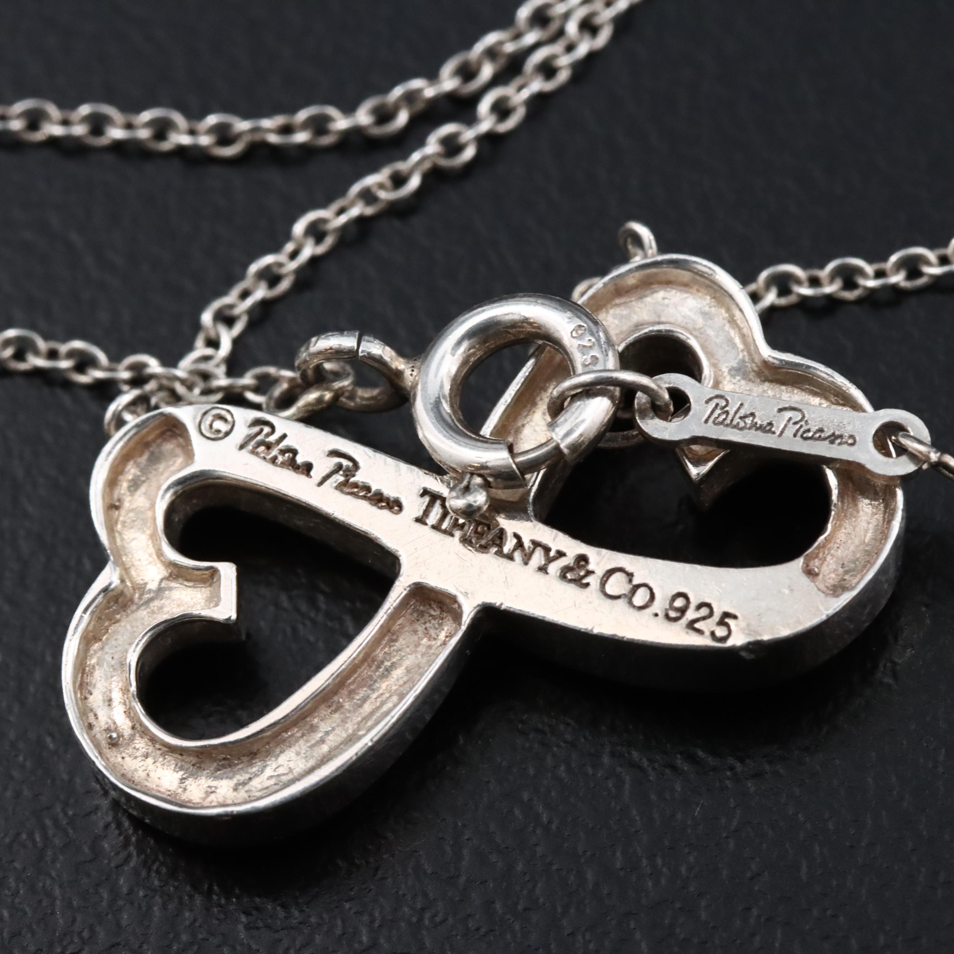 Paloma Picasso for Tiffany & Co. Loving Heart Sterling Infinity Necklace