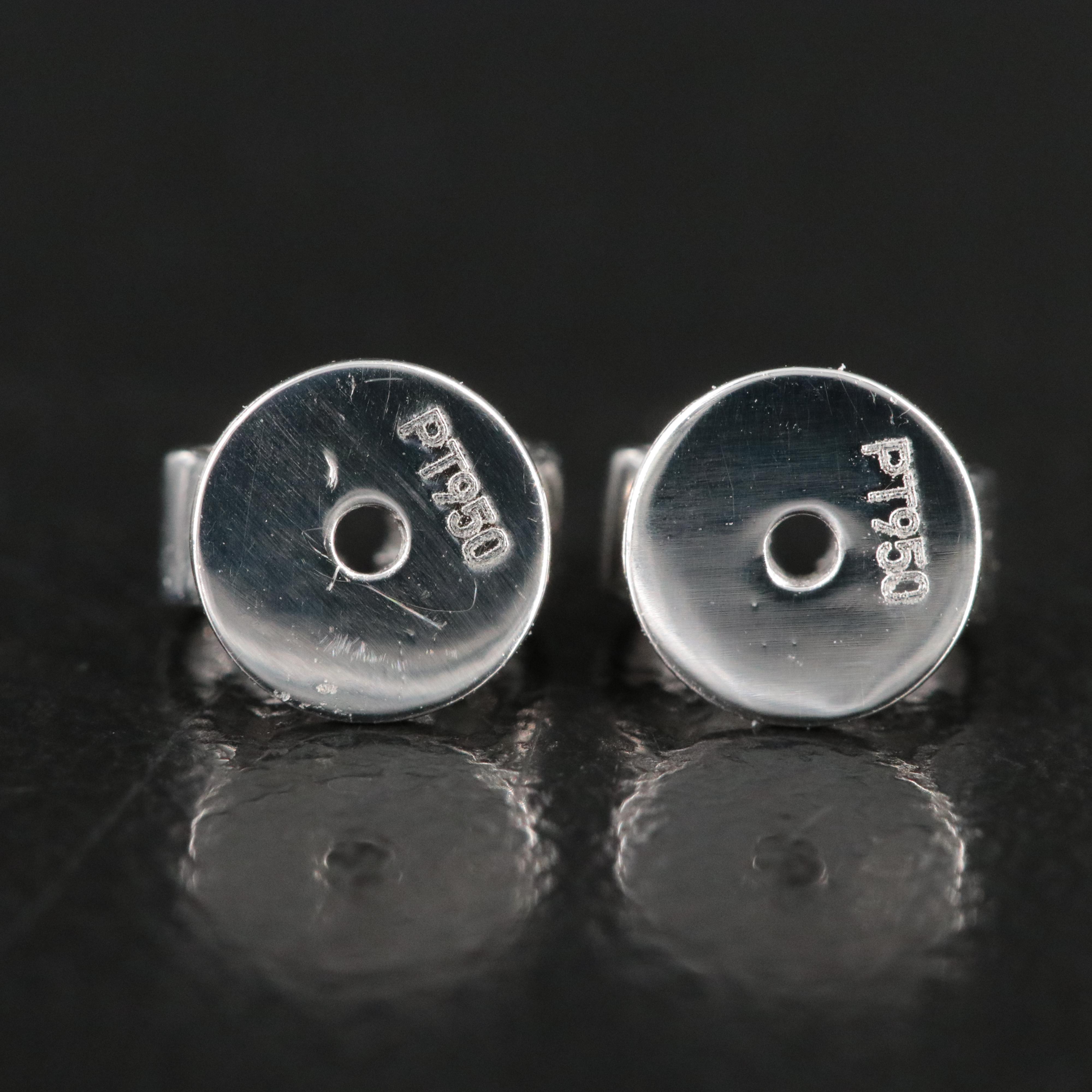 Platinum 2.24 CTW Lab Grown Diamond Stud Earrings with IGI Reports