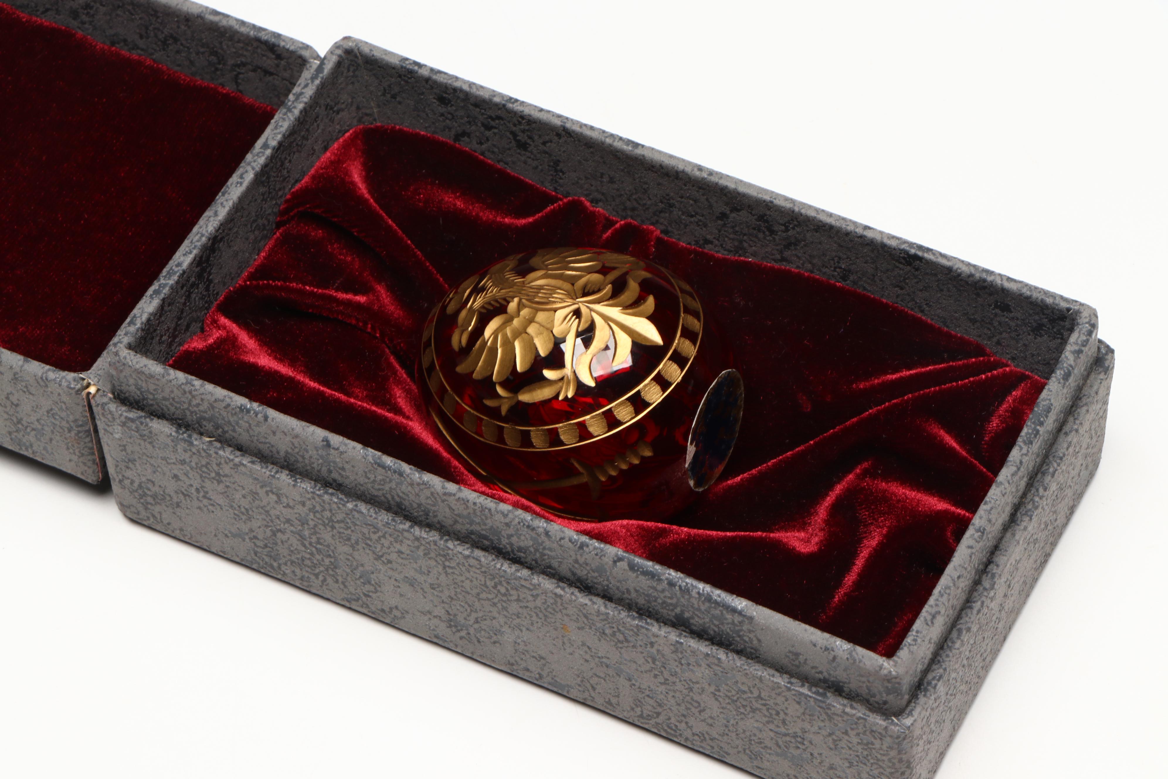 State Museum of the History of St. Petersburg Limited Edition Glass Fabergé Egg