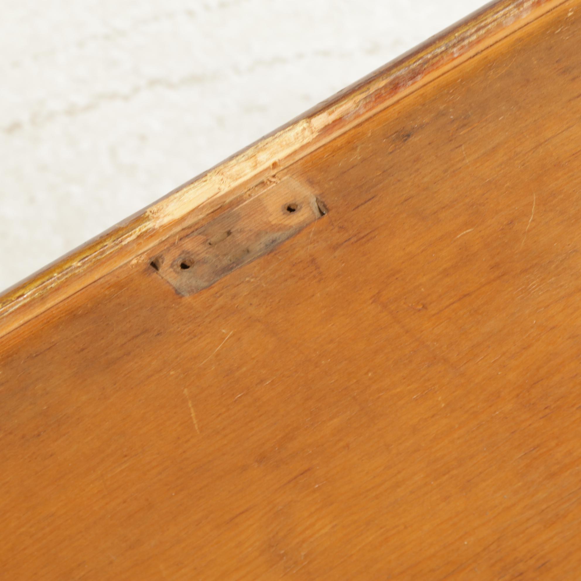 Primitive Sponge Grain Painted Six-Board Blanket Chest, 19th Century