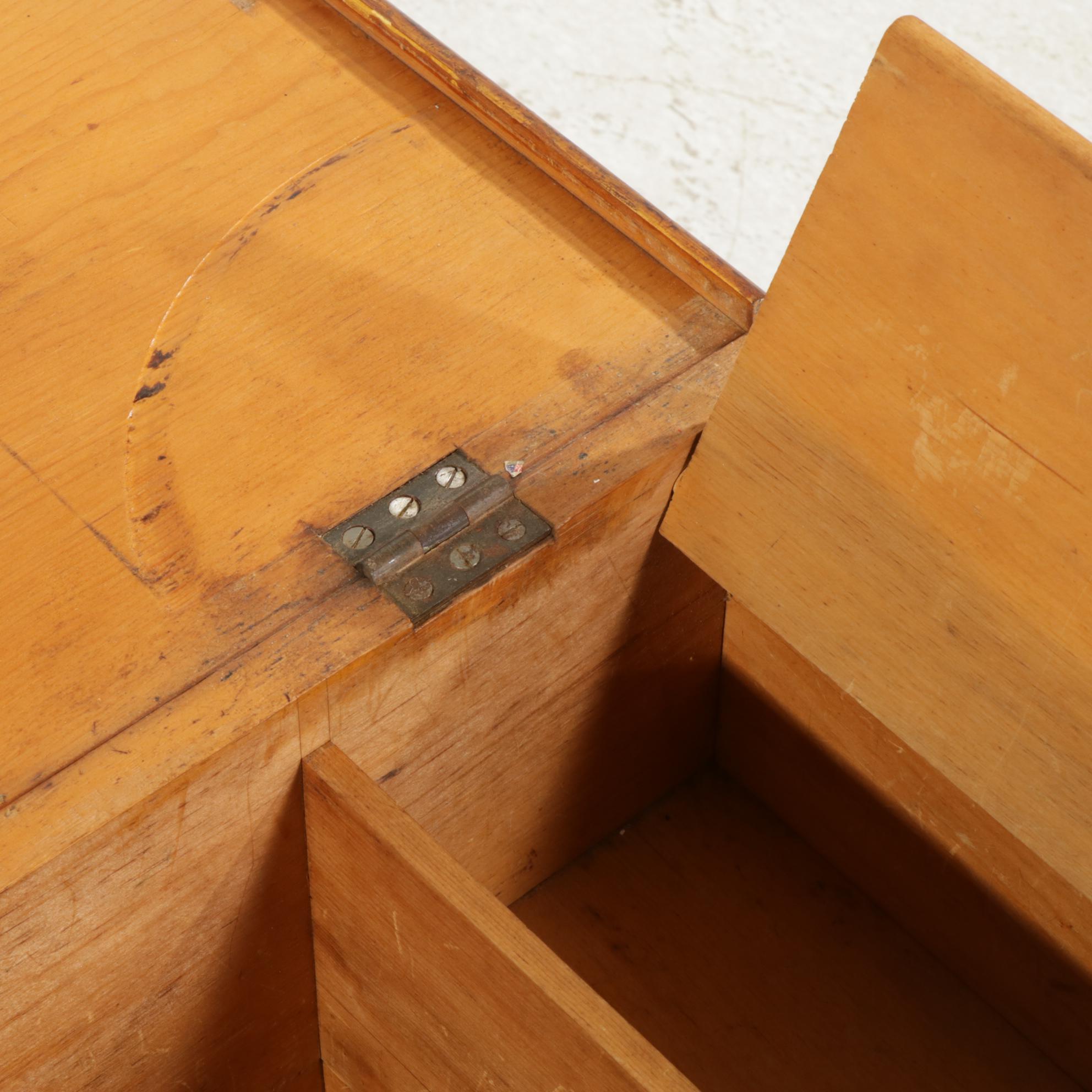 Primitive Sponge Grain Painted Six-Board Blanket Chest, 19th Century