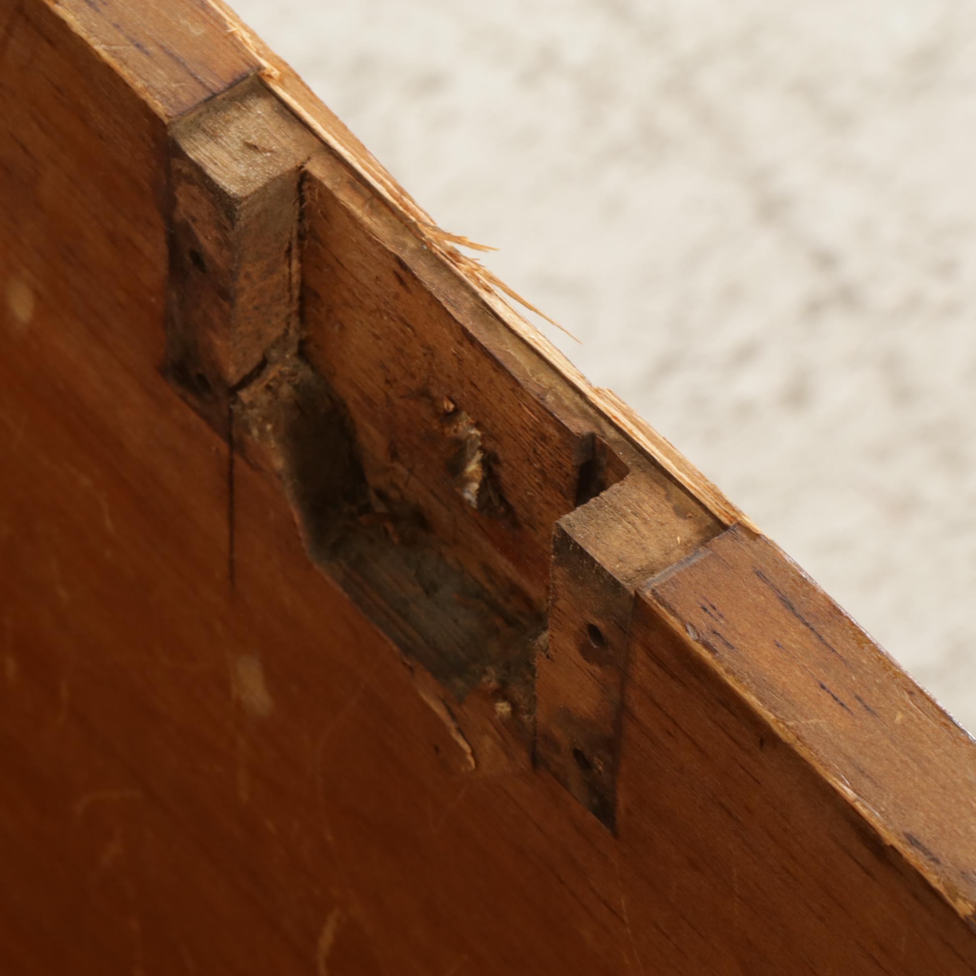 Primitive Sponge Grain Painted Six-Board Blanket Chest, 19th Century