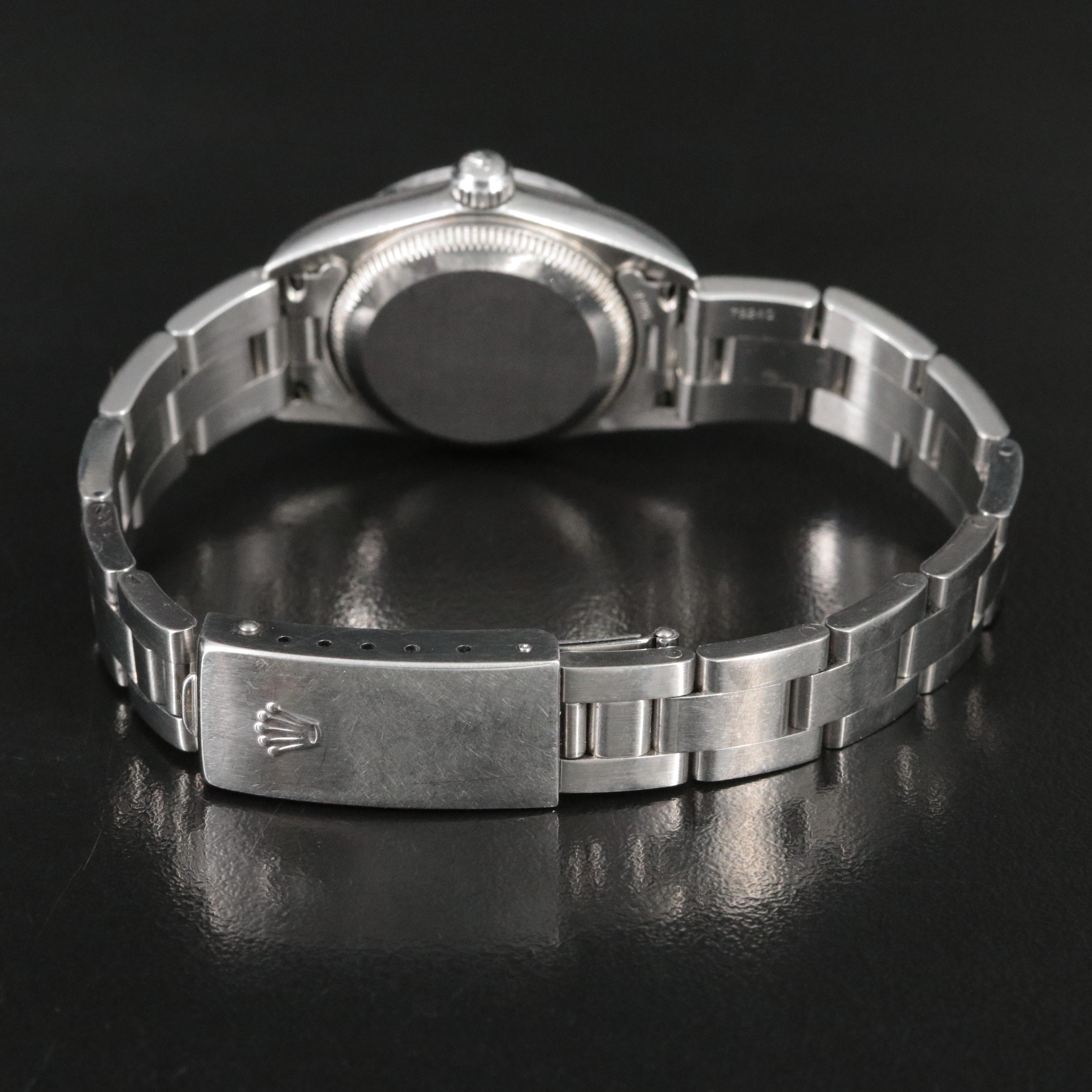 2001 Rolex Custom Diamond Dial and Bezel Oyster Perpetual 76030 Watch