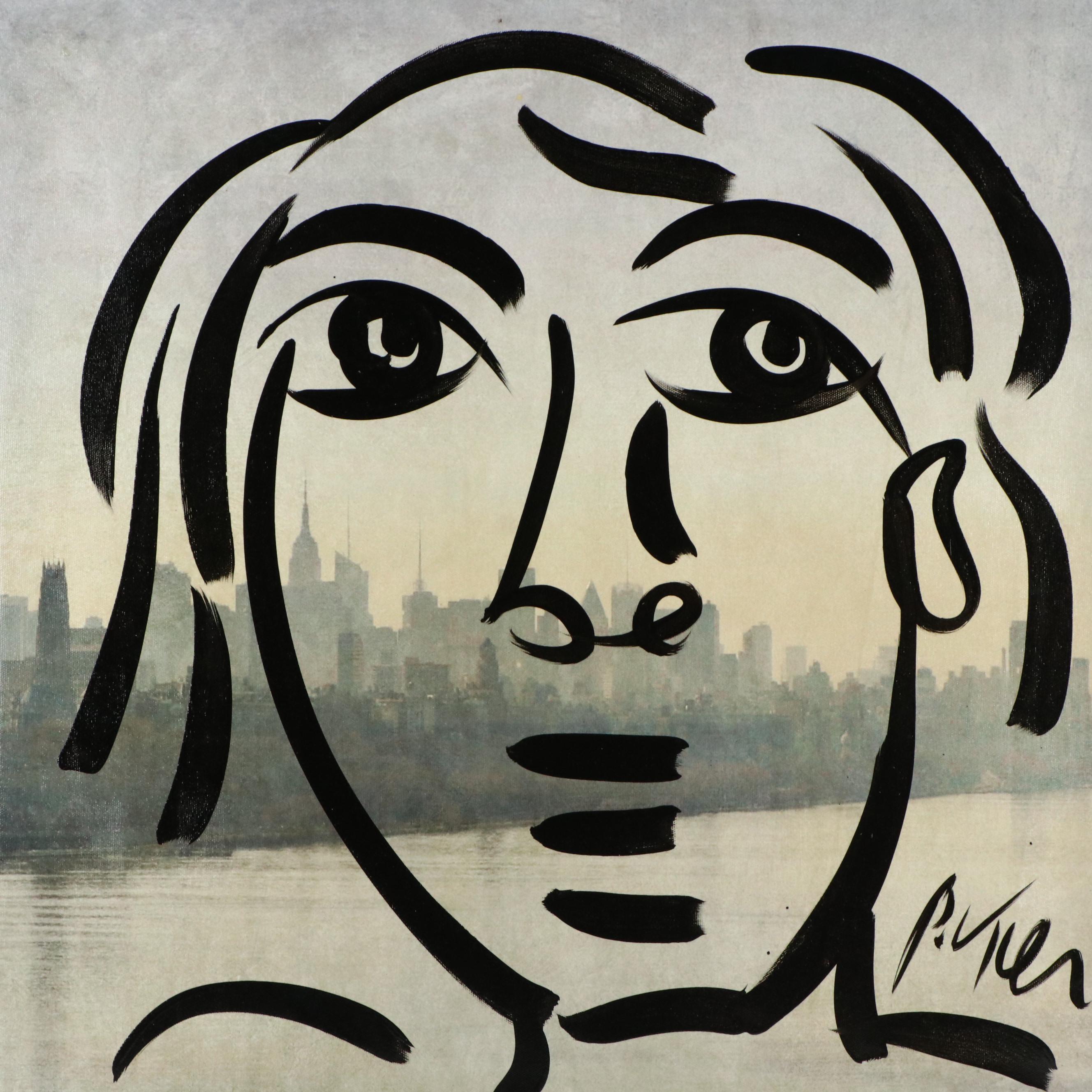 Peter Keil Stylized Acrylic Portrait