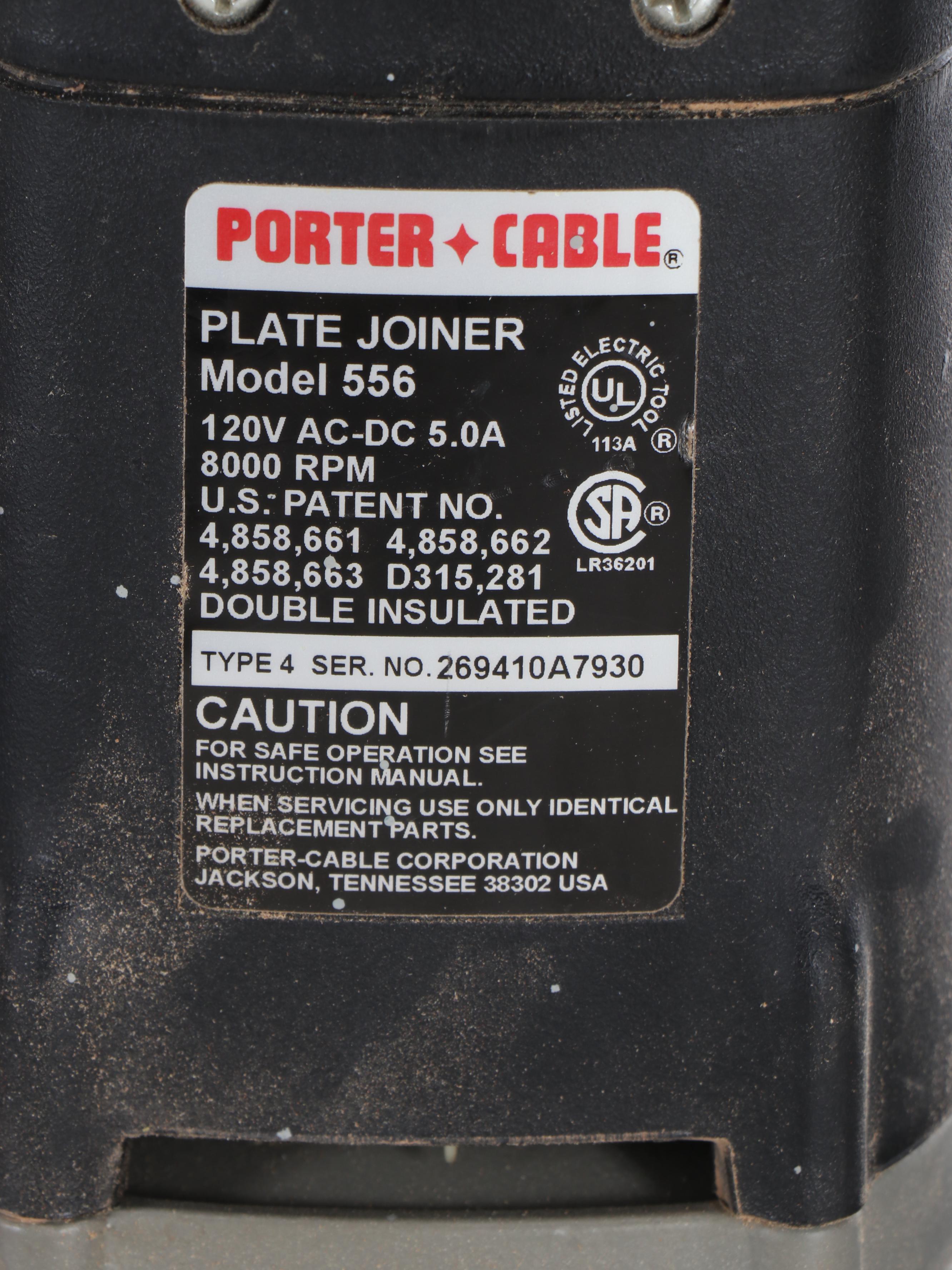 Porter-Cable Router Base, Plate Joiner with Craftsman Template and More