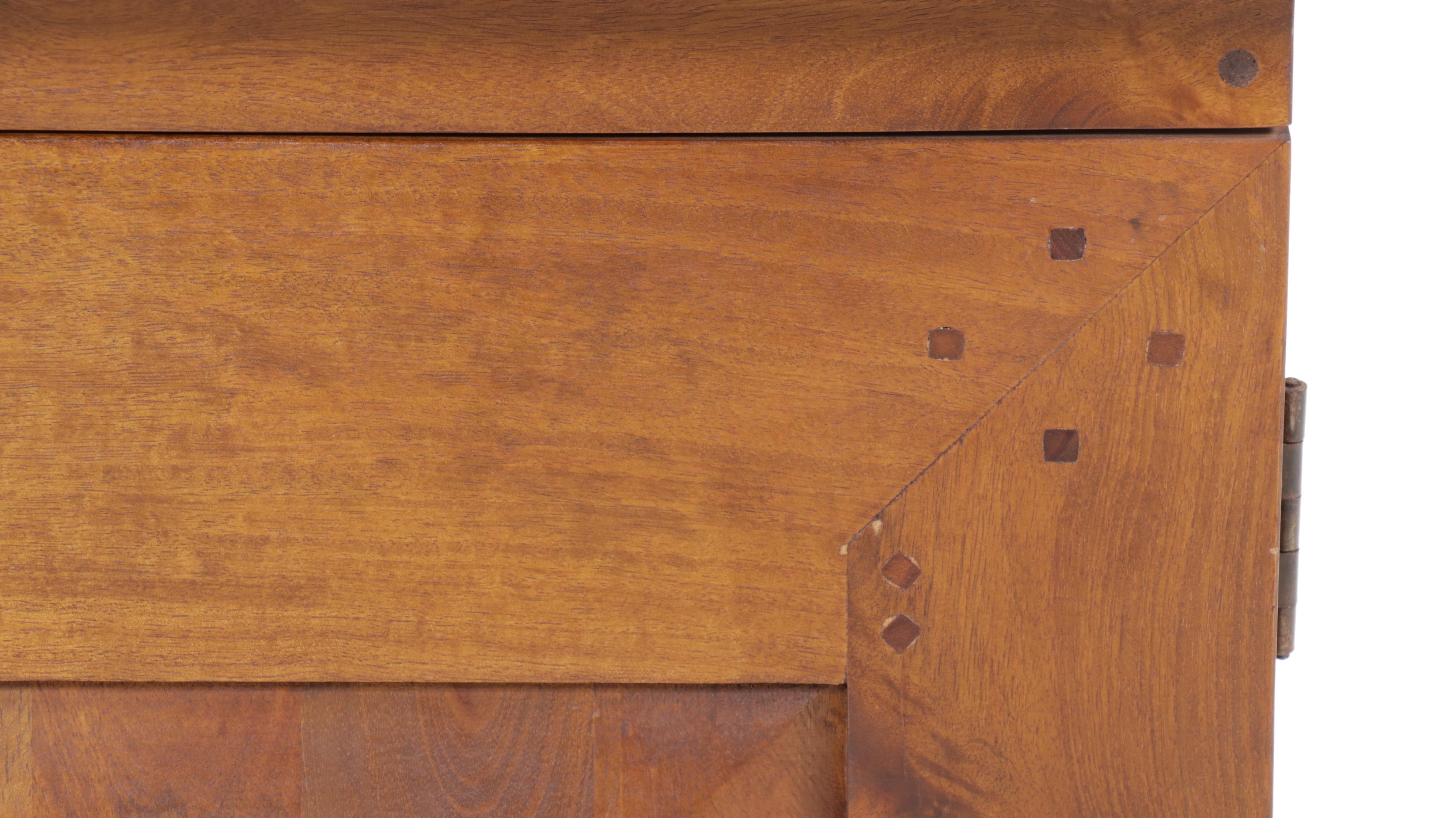 Contemporary Basque Style Fruitwood Cabinet