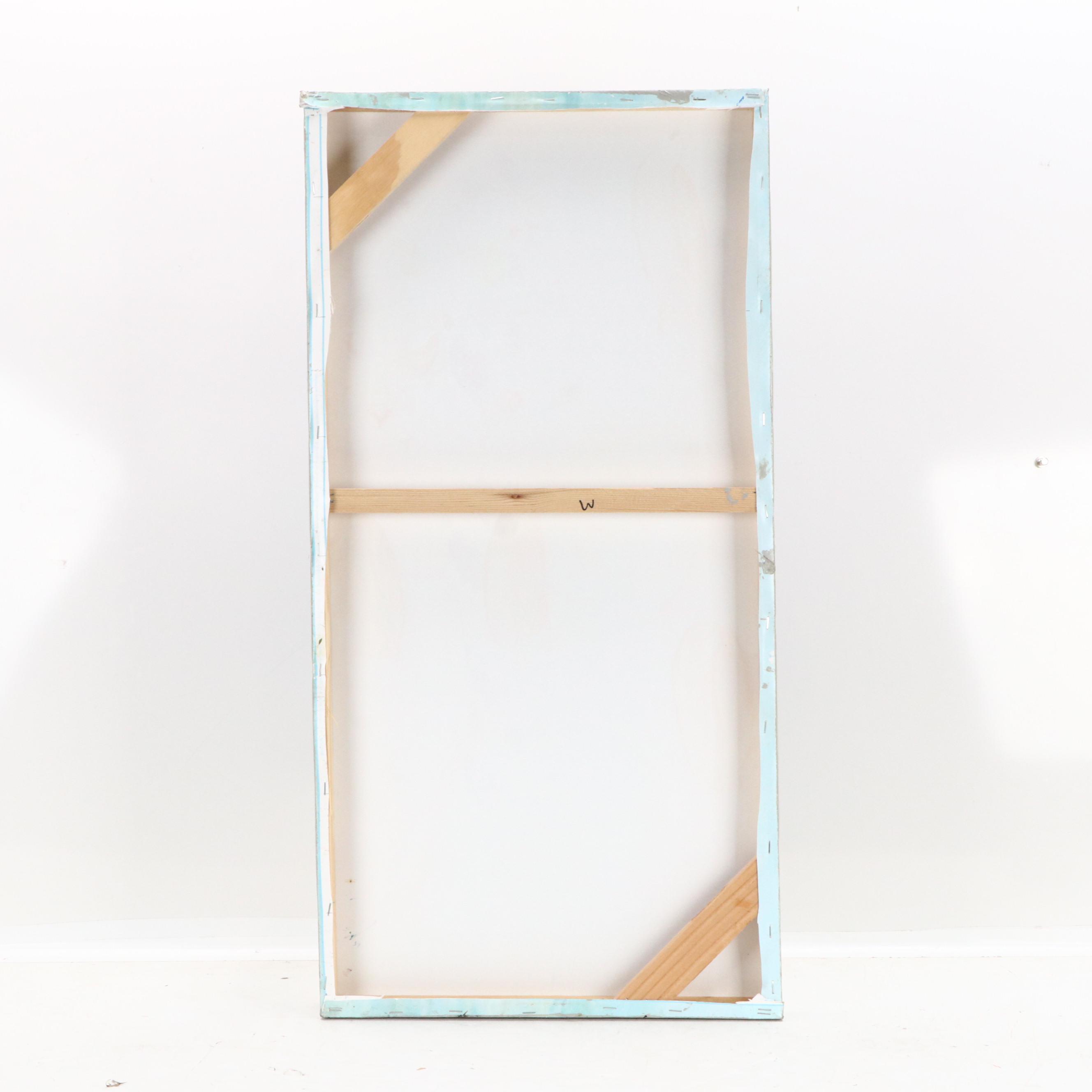 Peter Keil Stylized Floral Still Life Acrylic Painting