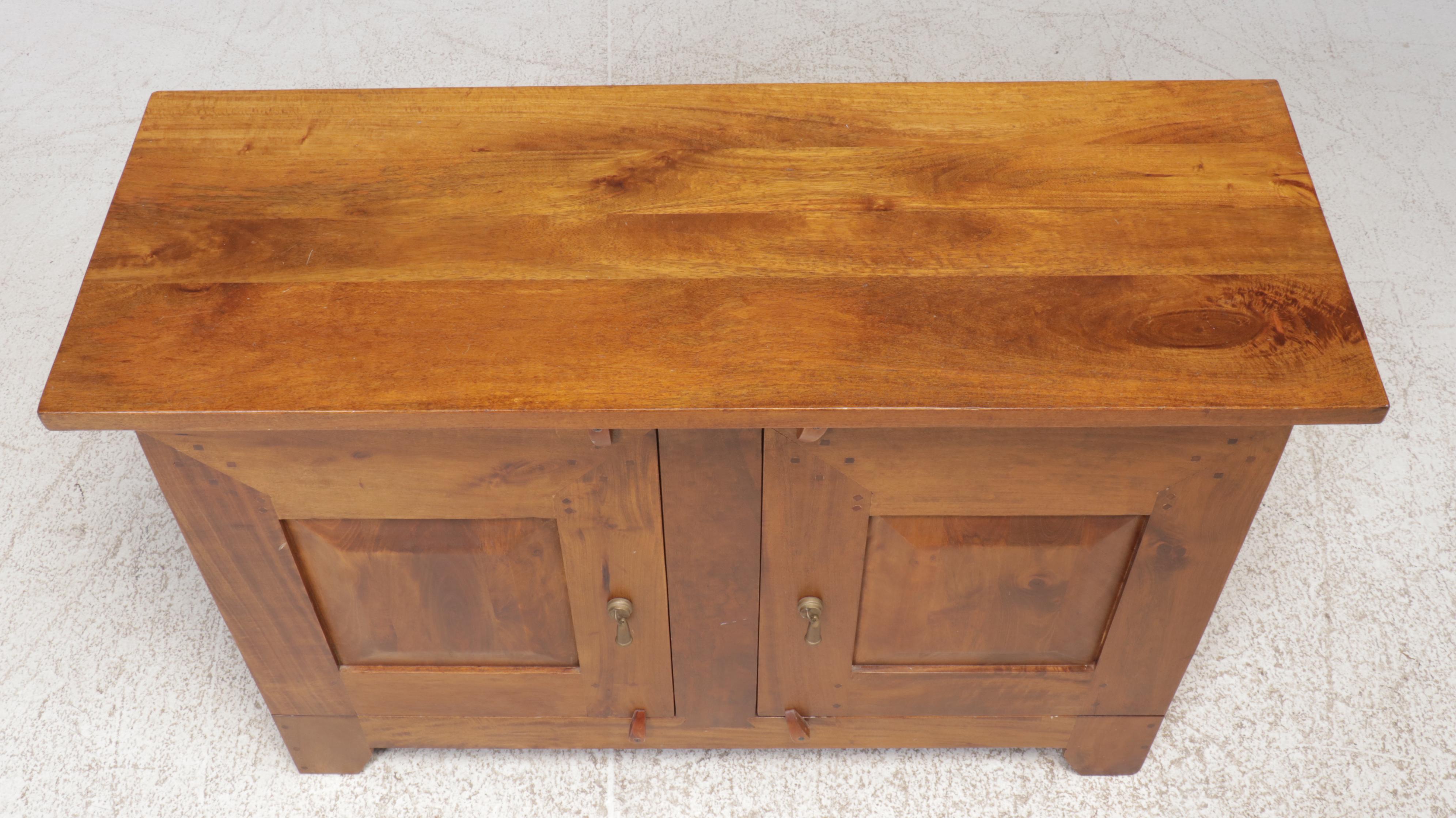 Contemporary Basque Style Fruitwood Cabinet