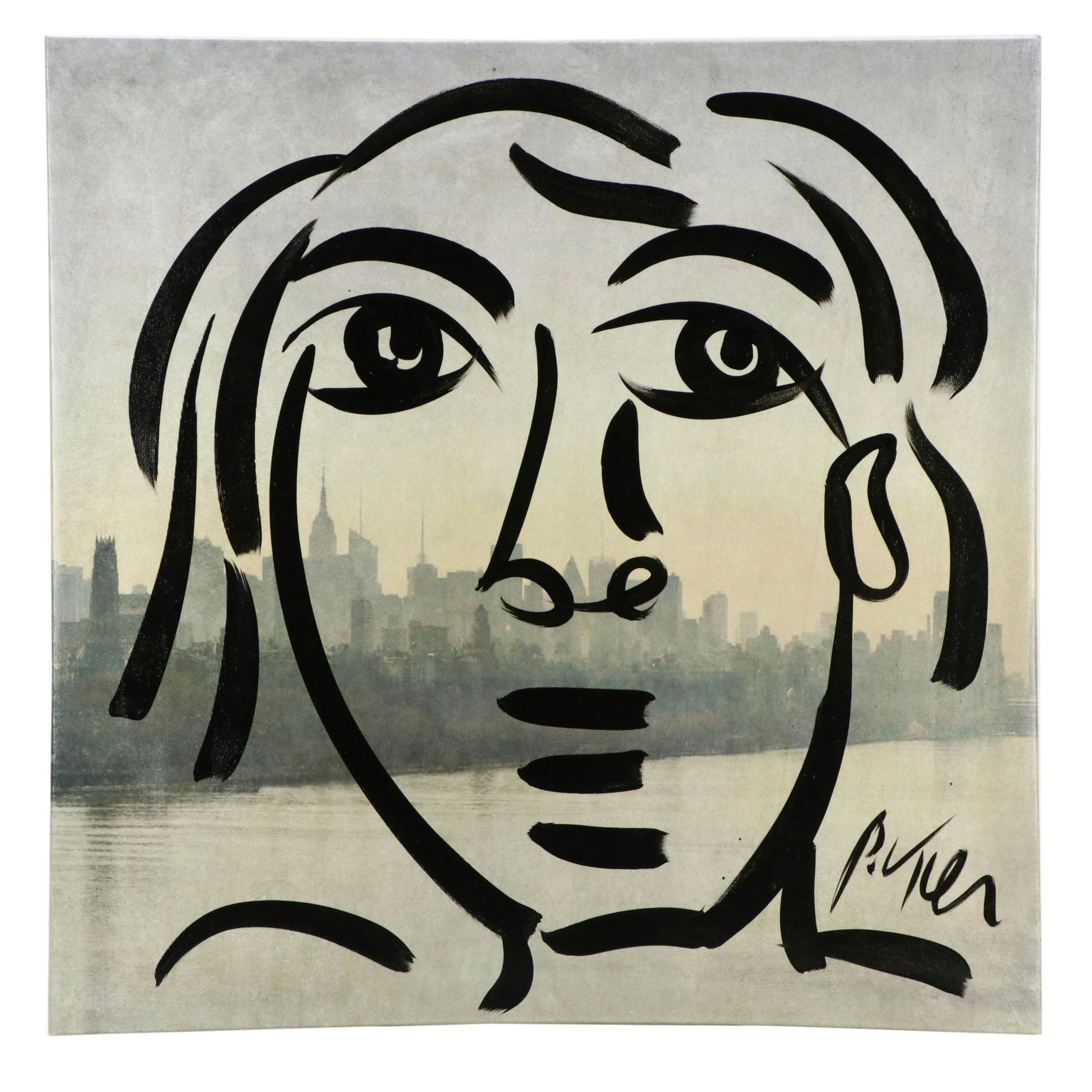 Peter Keil Stylized Acrylic Portrait