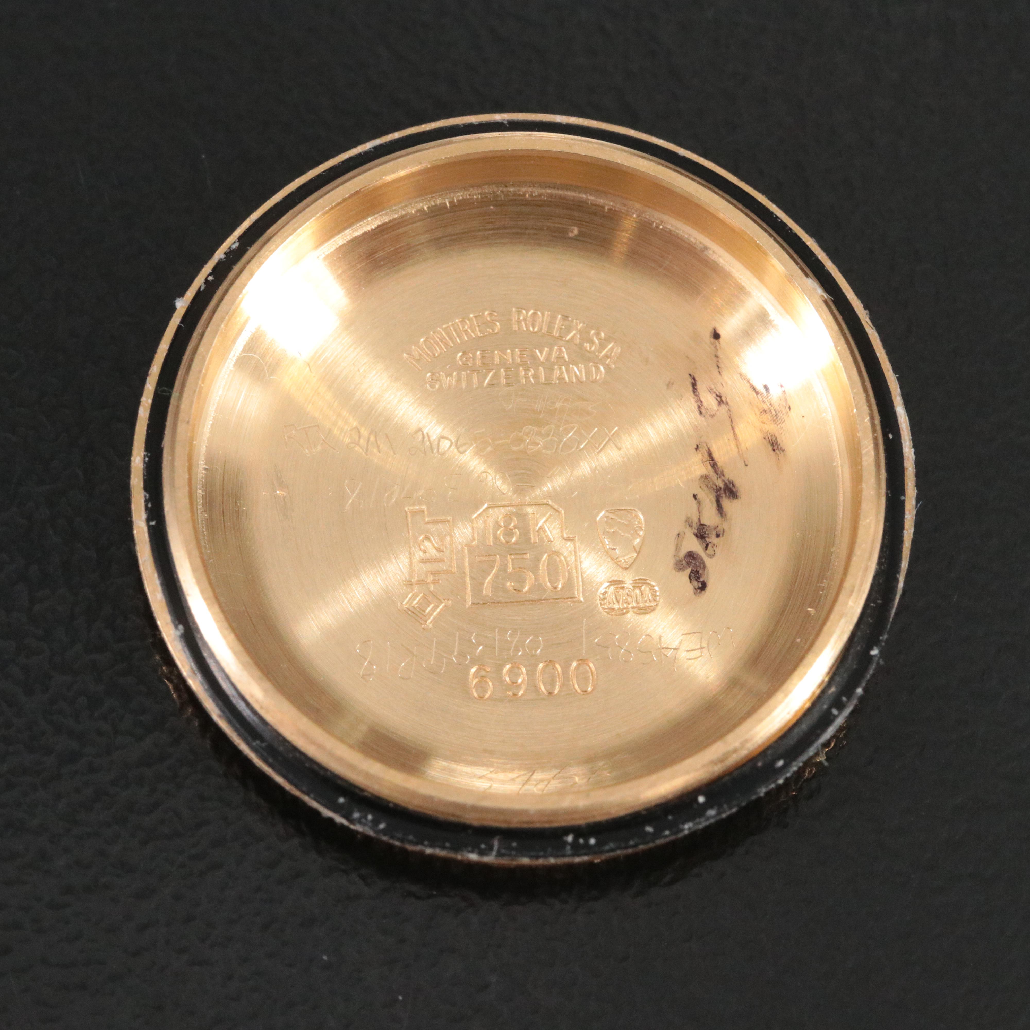 1979 Rolex 18Kt Datejust Model 6901 Automatic Watch