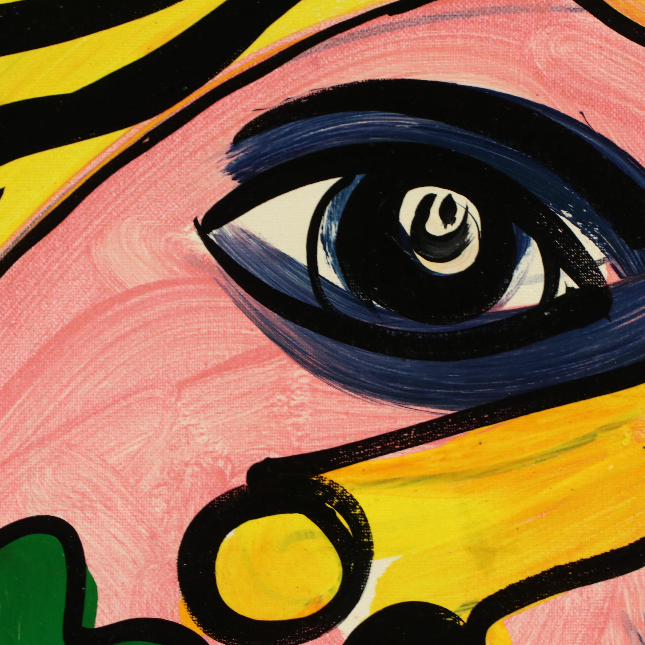 Peter Keil Stylized Acrylic Portrait