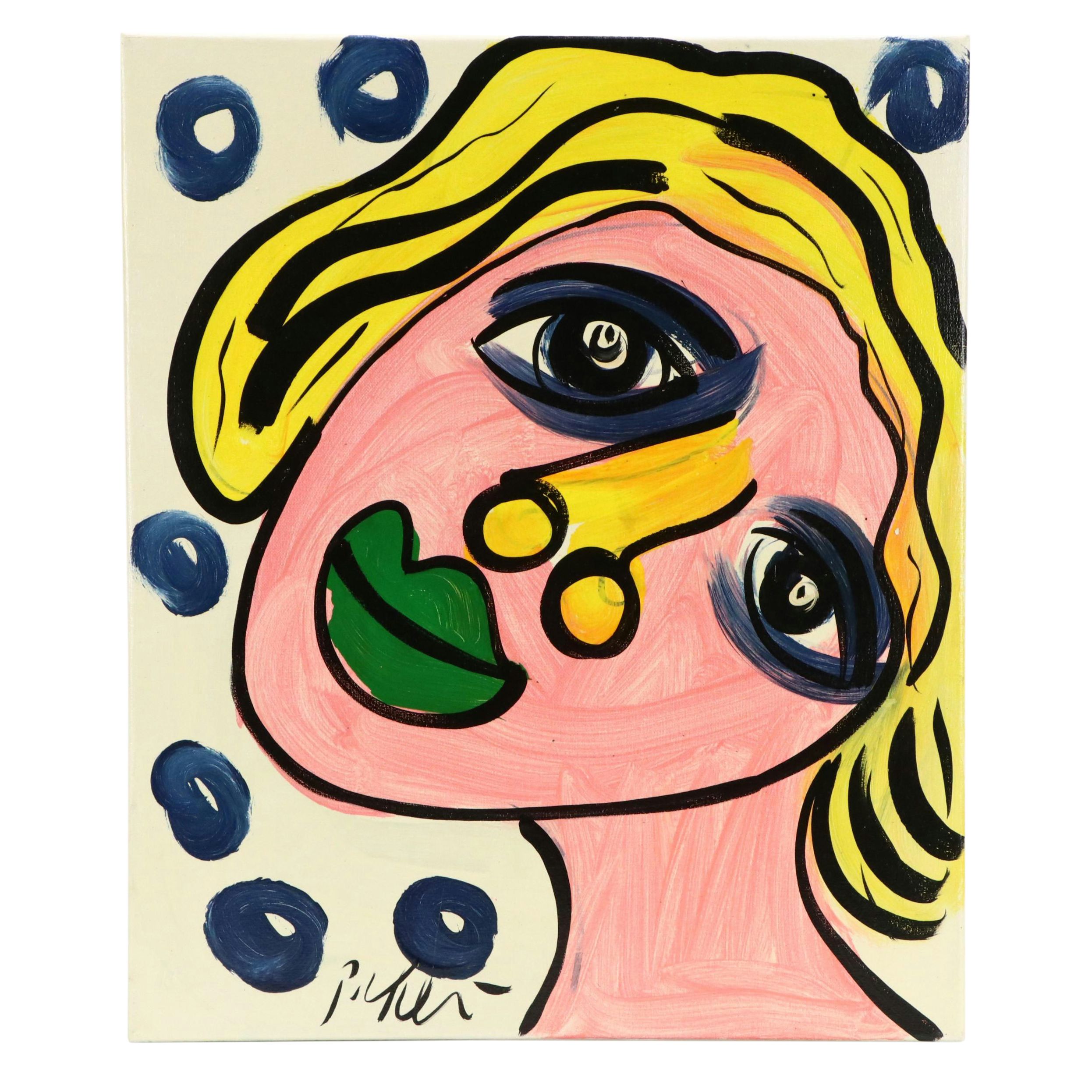 Peter Keil Stylized Acrylic Portrait