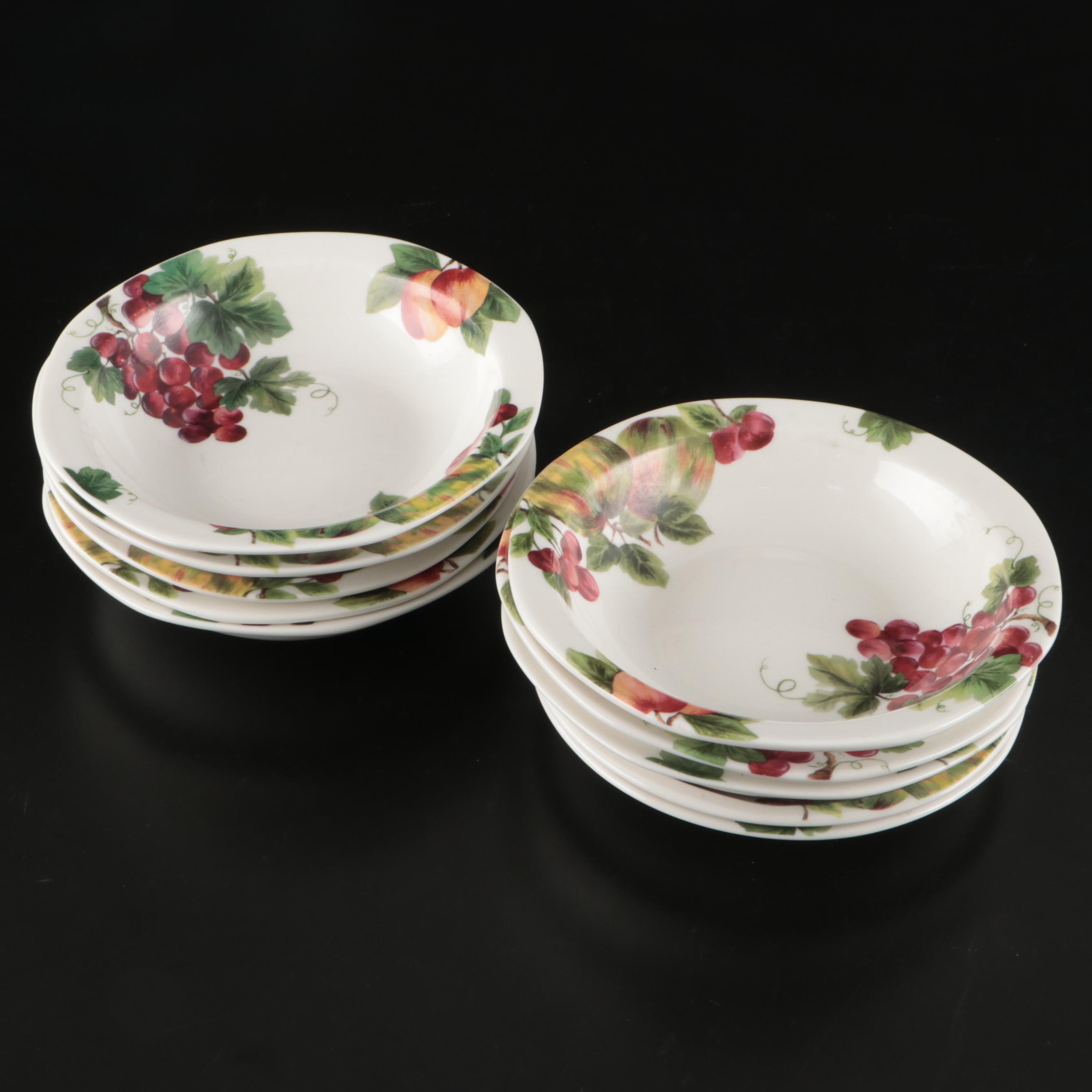 Royal Doulton "Vintage Grape" and Gibson "Wall Street" Porcelain Dinner Ware