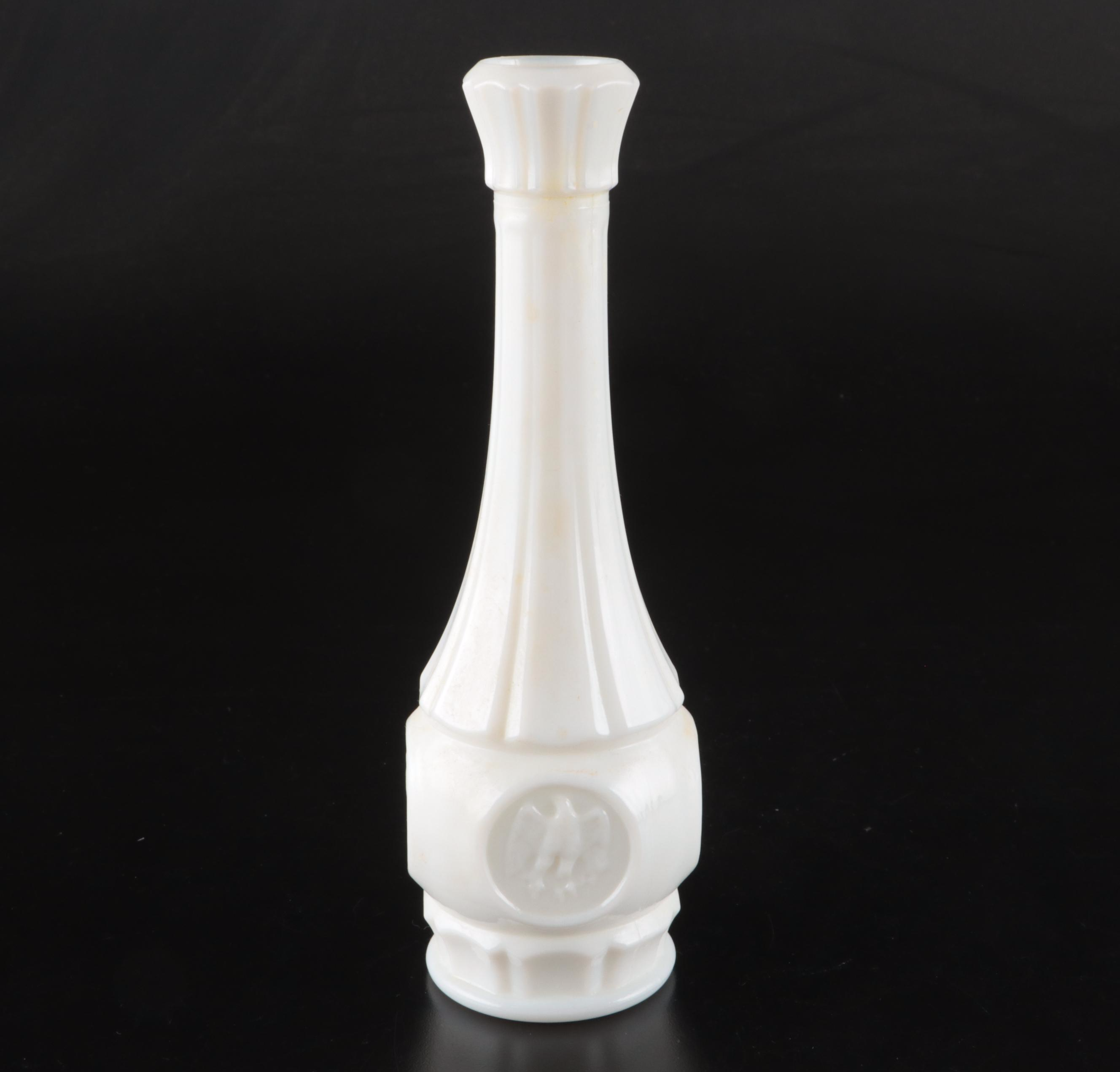 Indiana Glass Teardrop Garland Compotes with Other Milk Glass Tableware