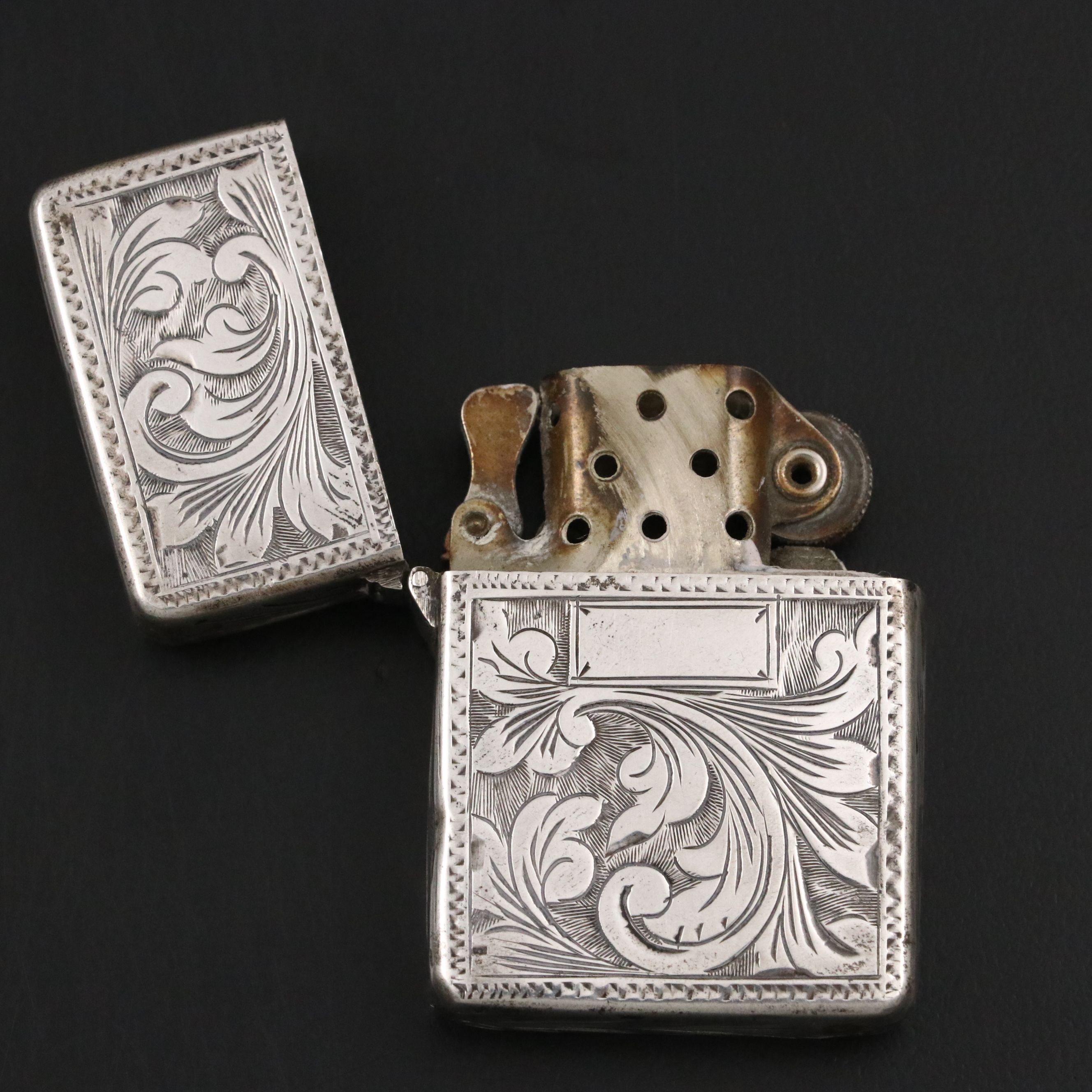 Zippo Windproof Lighter with Sterling Silver Case