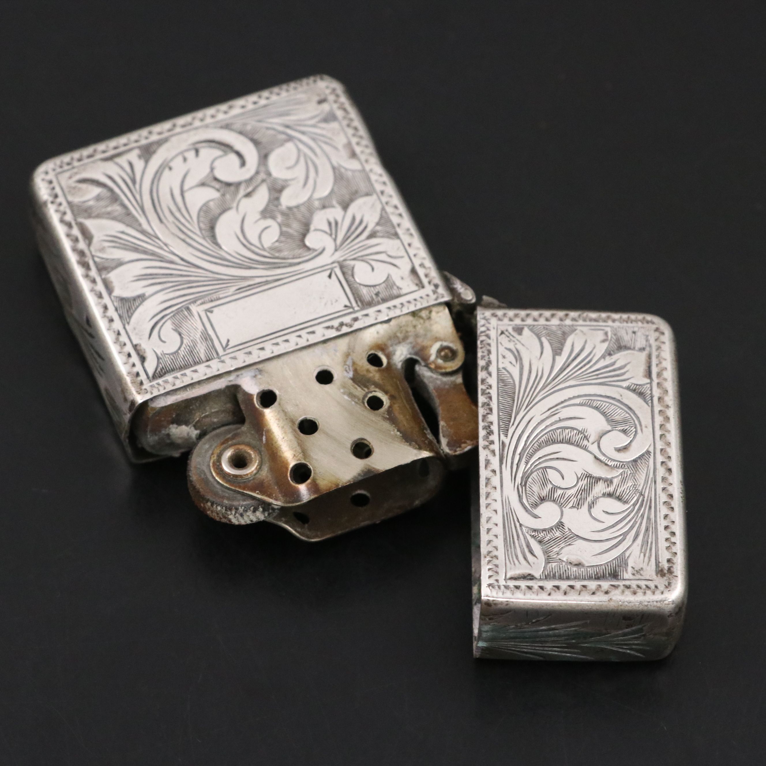 Zippo Windproof Lighter with Sterling Silver Case