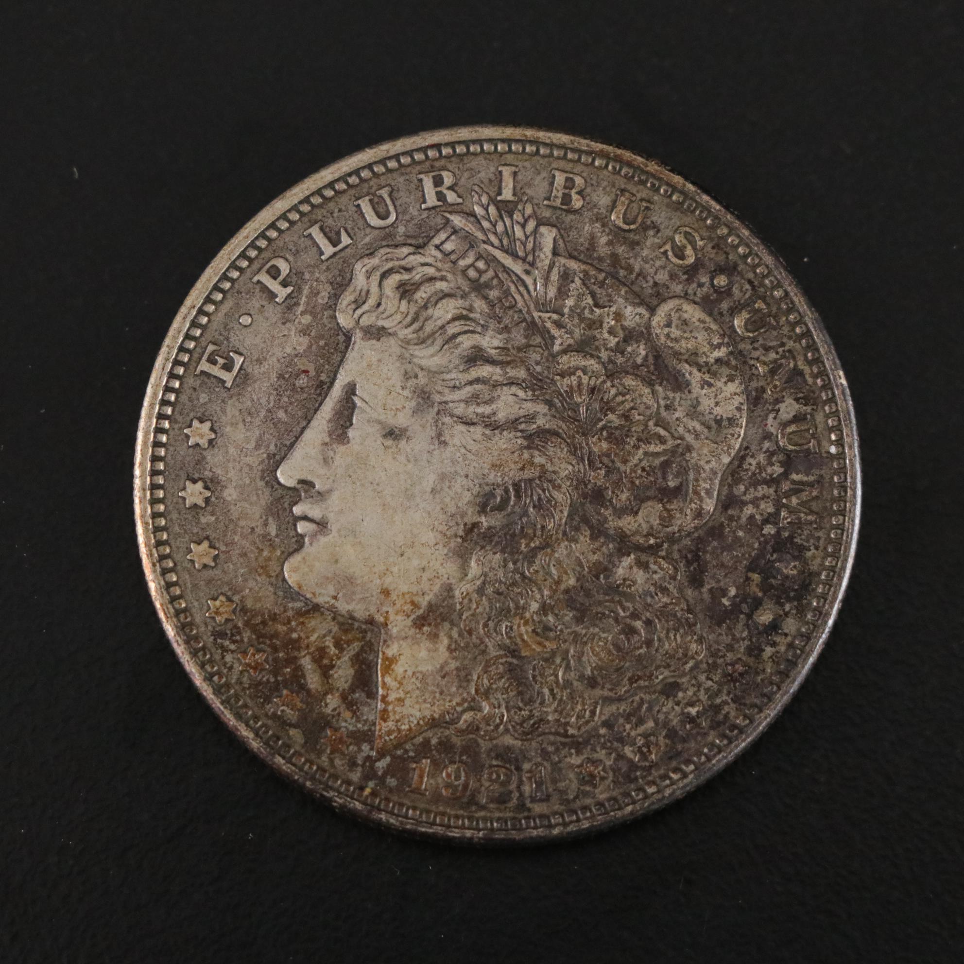 Morgan Silver Dollars  1879, 1891-O, and 1921