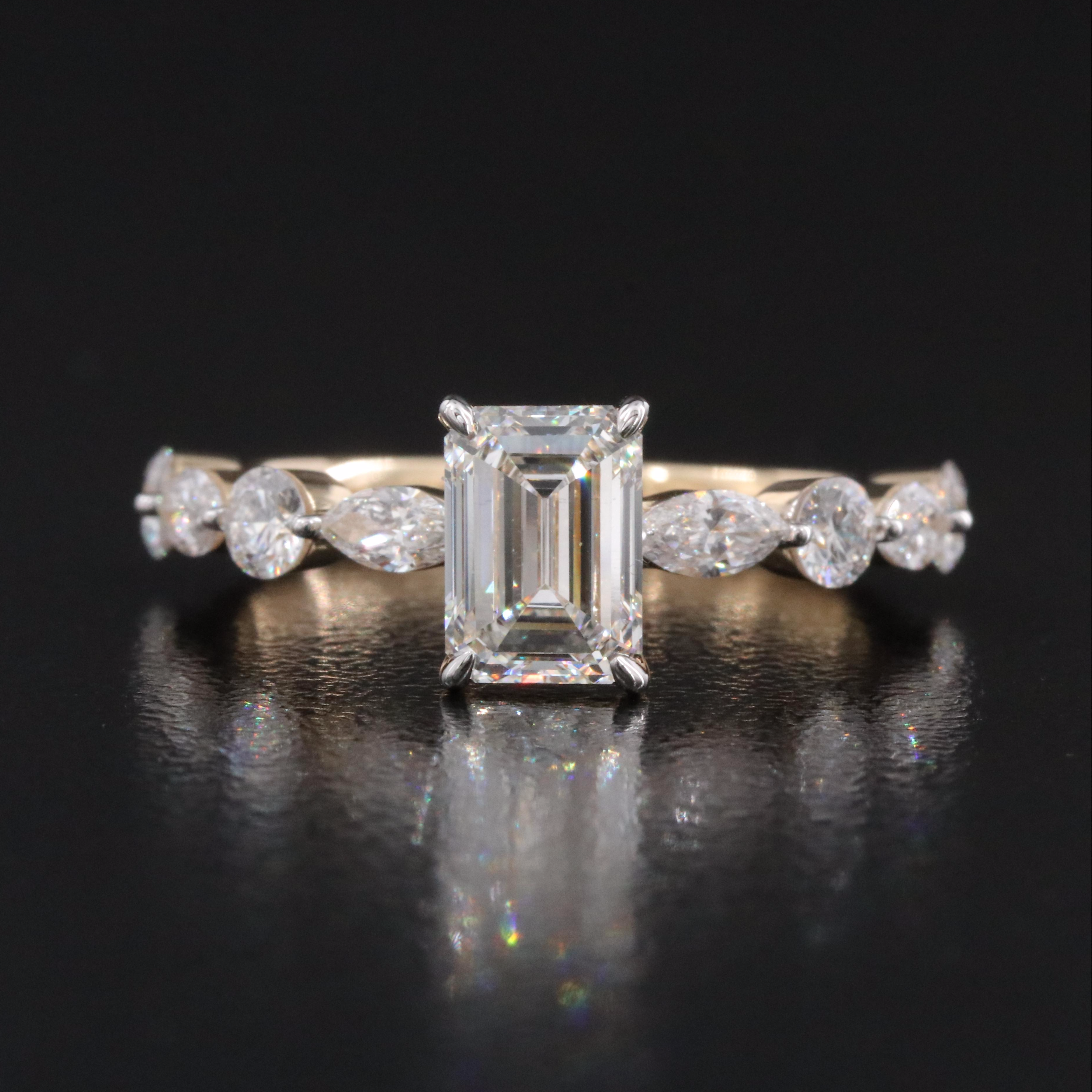 14K 2.11 CTW Lab Grown Diamond Ring