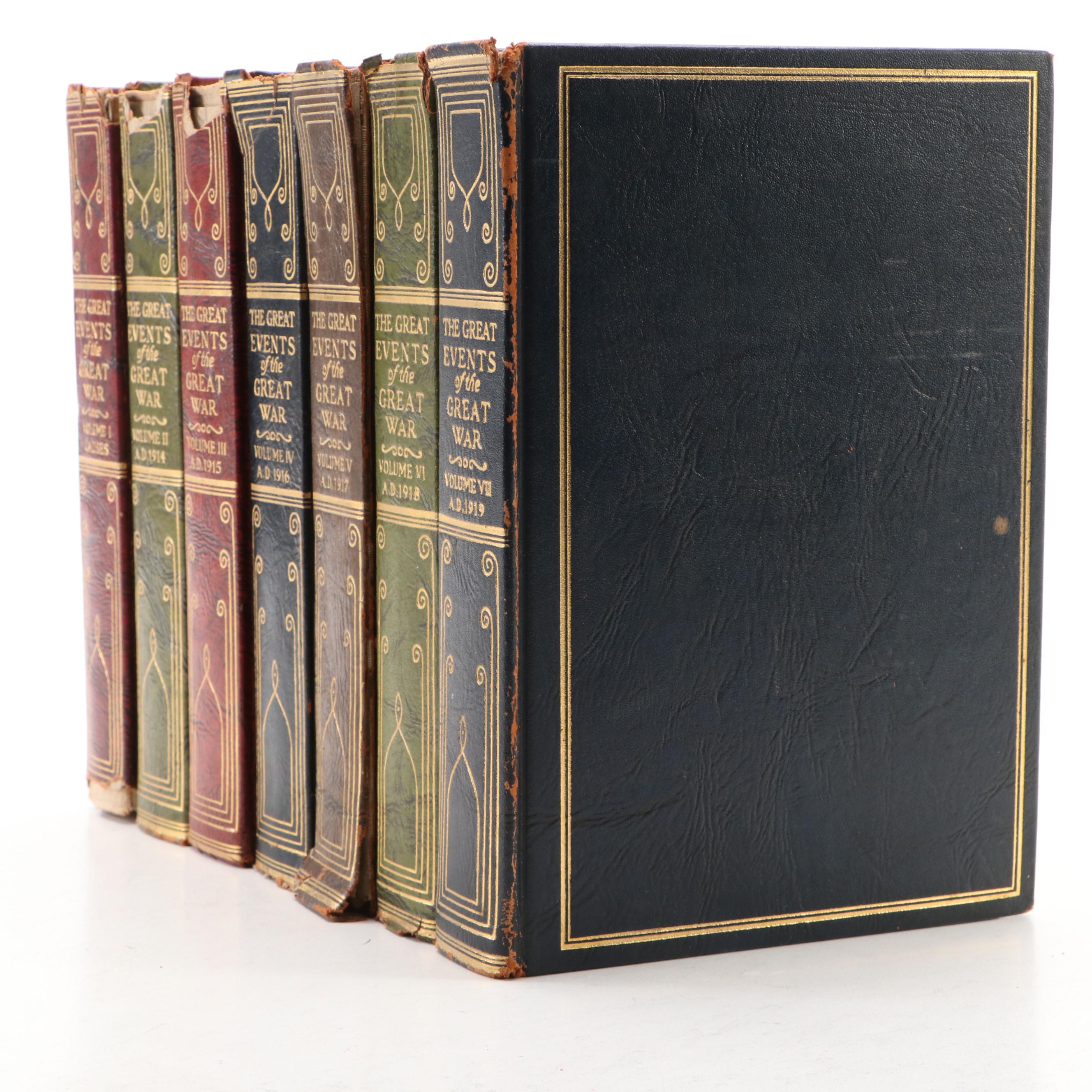 Illustrated "The Great Events of the Great War" Seven-Volume Set, 1923