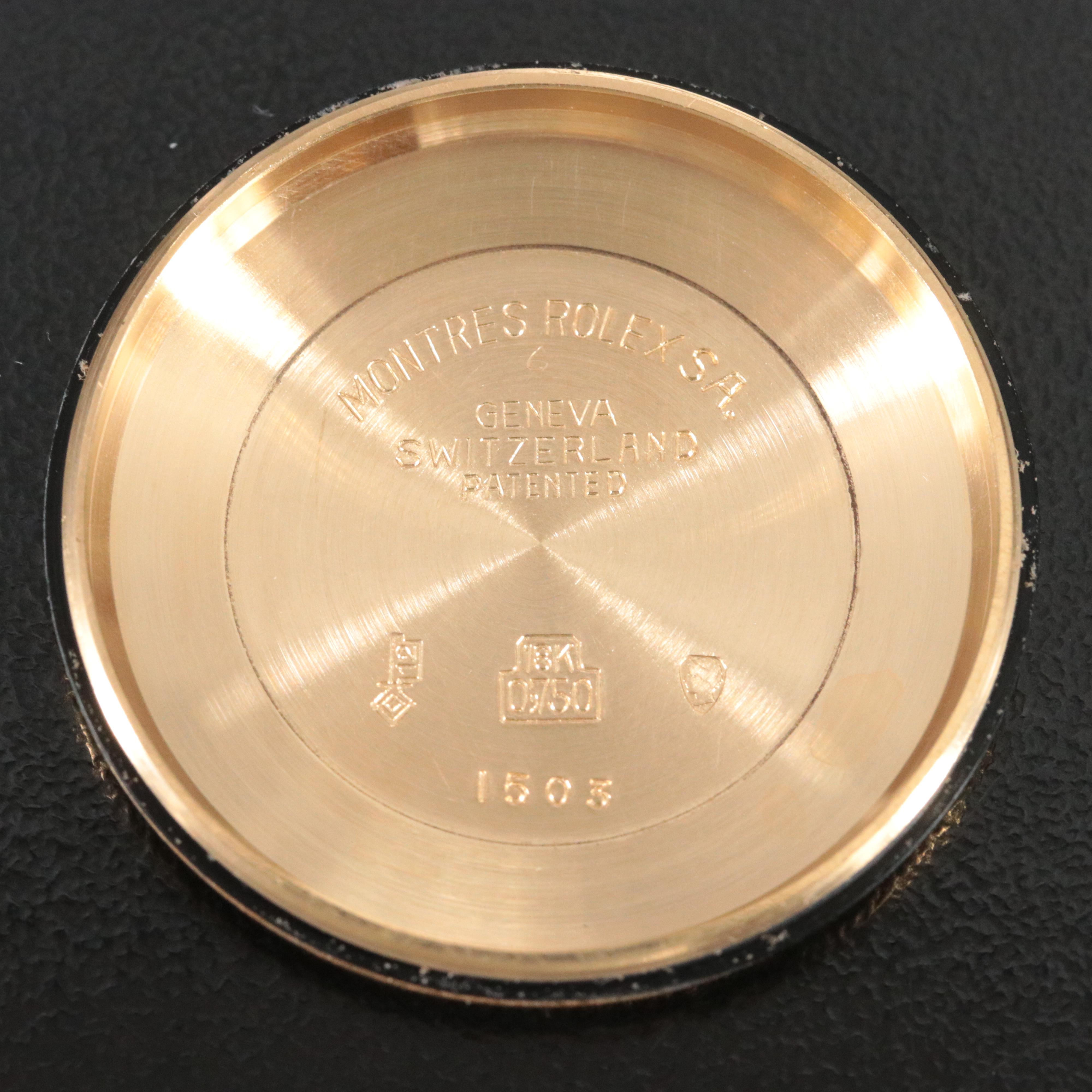 1971 Rolex 18K Date Model 1500 Watch