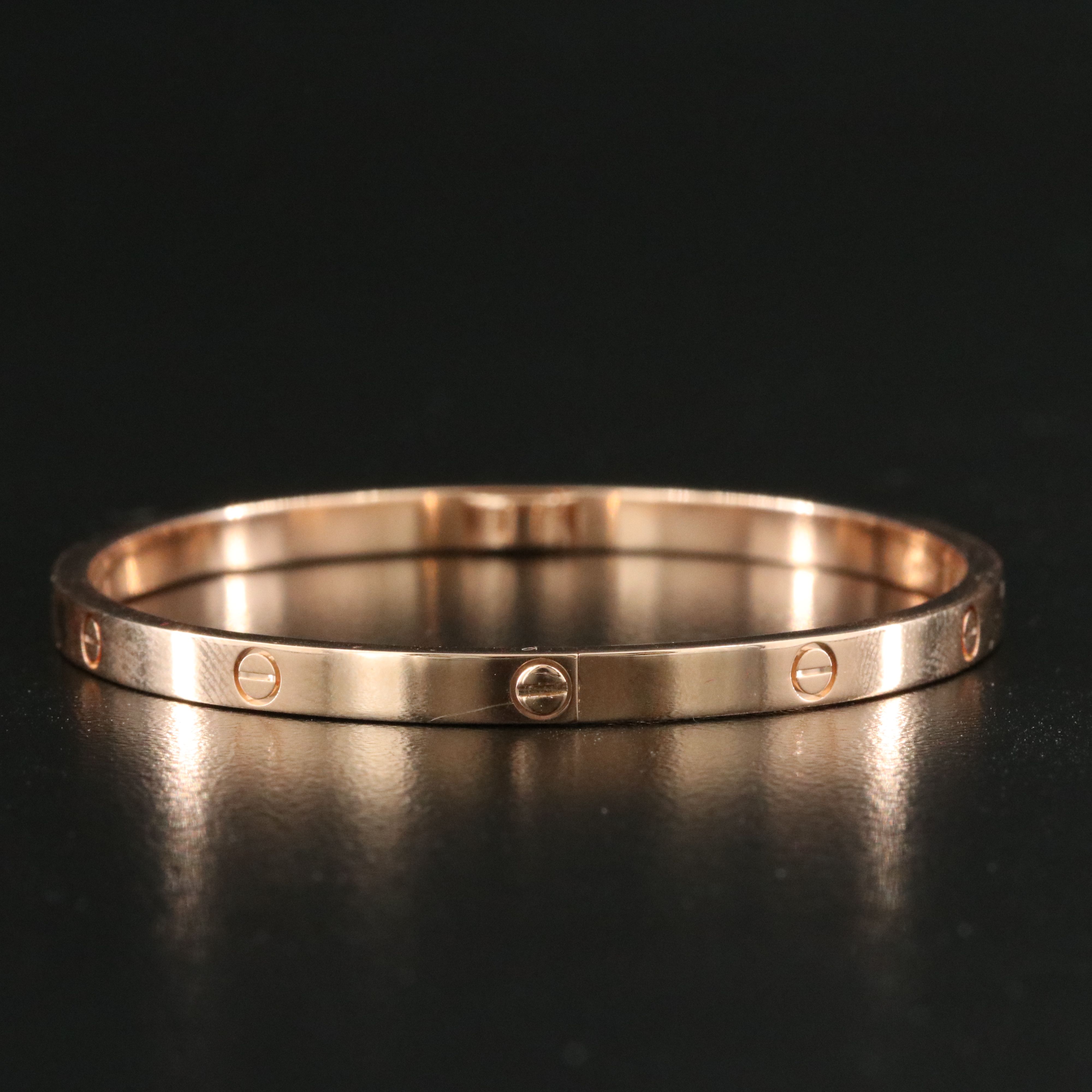 Cartier LOVE 18K Rose Gold Bracelet