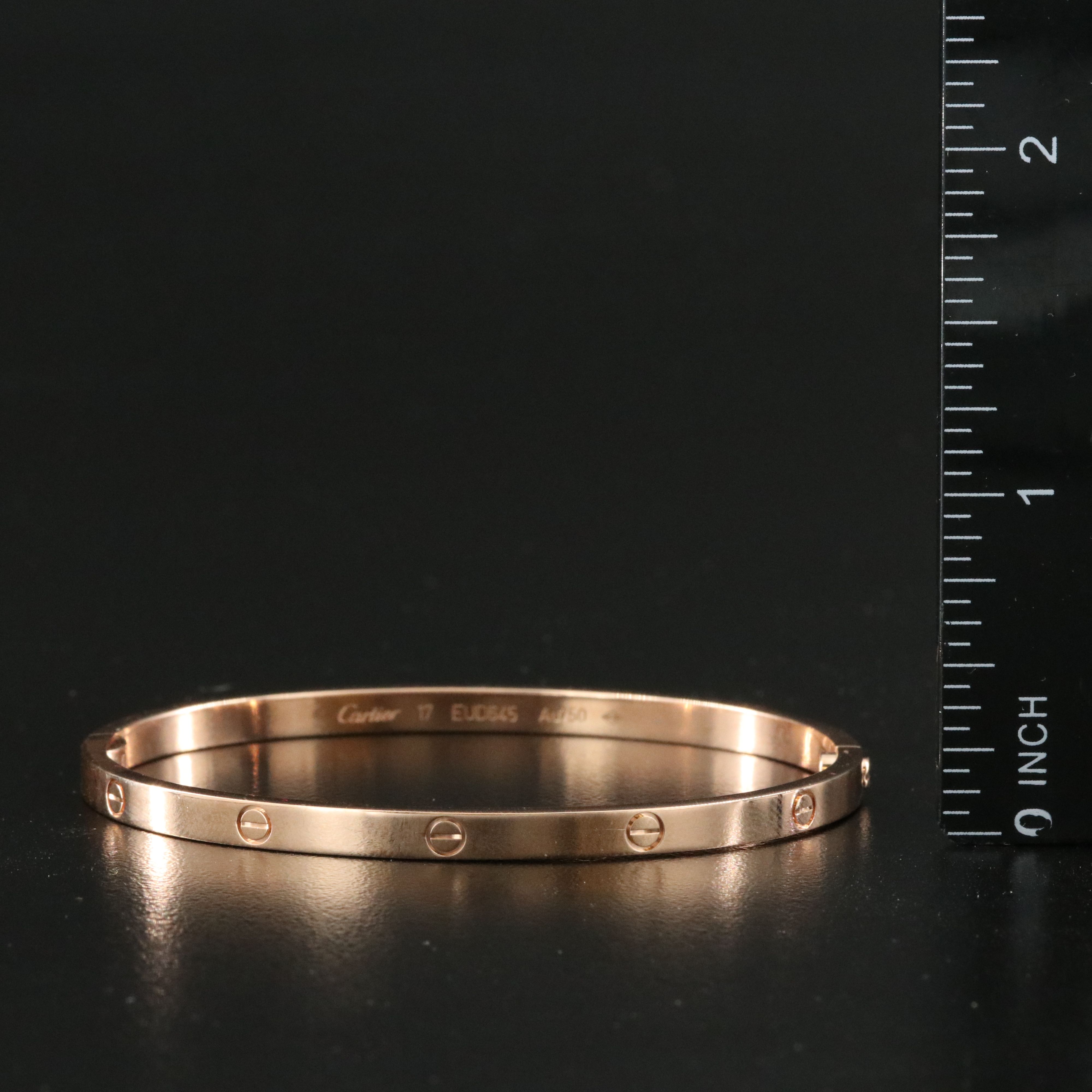 Cartier LOVE 18K Rose Gold Bracelet