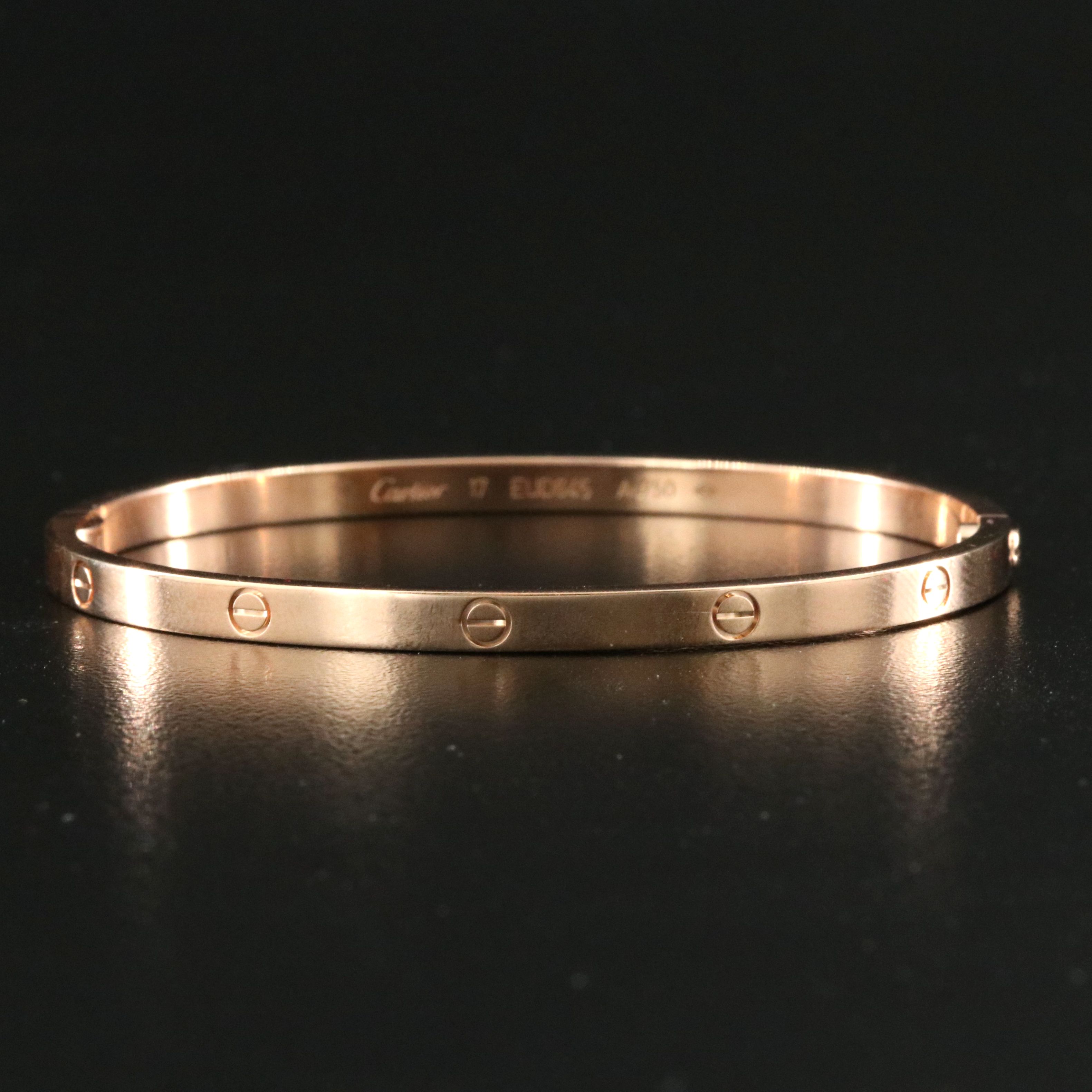 Cartier LOVE 18K Rose Gold Bracelet