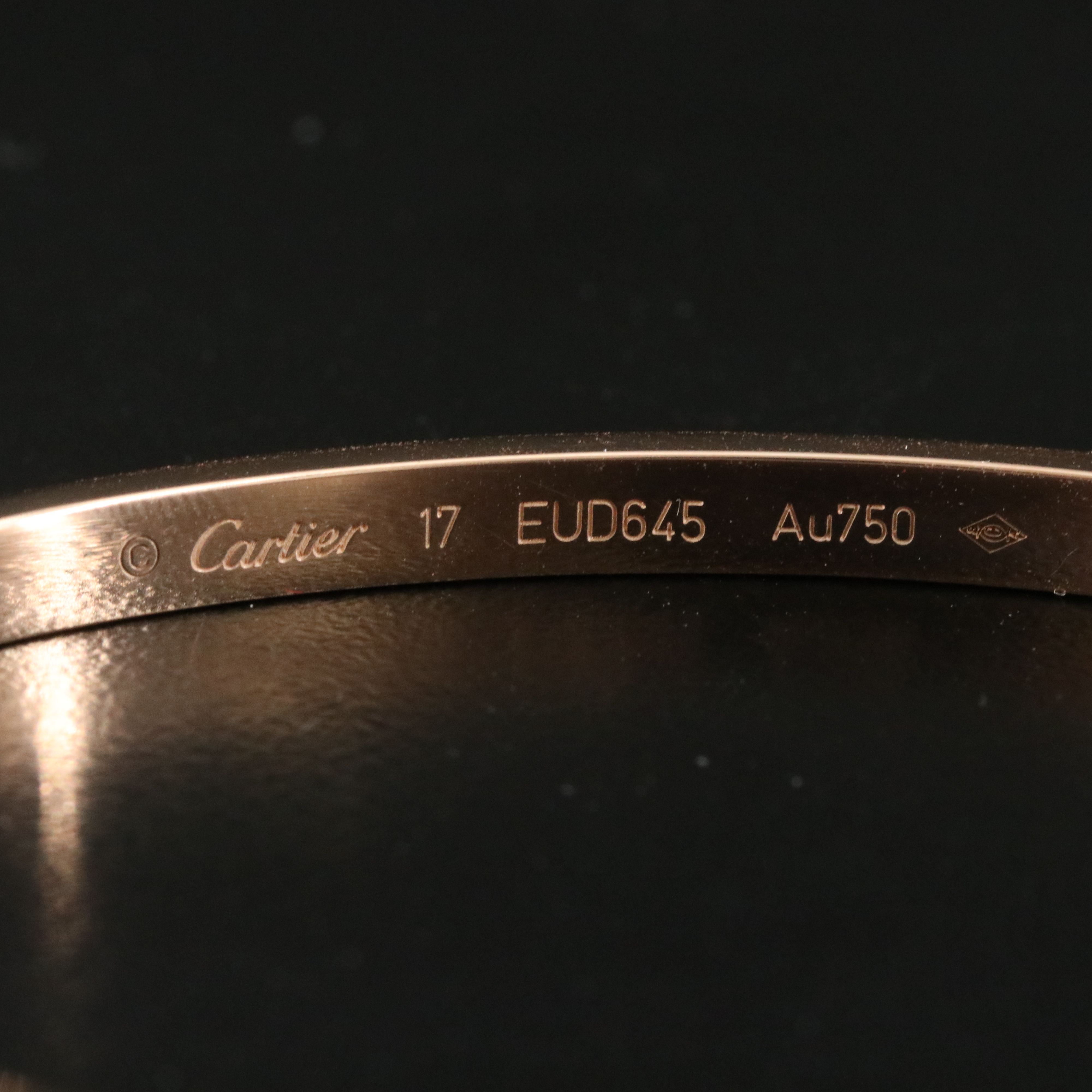 Cartier LOVE 18K Rose Gold Bracelet