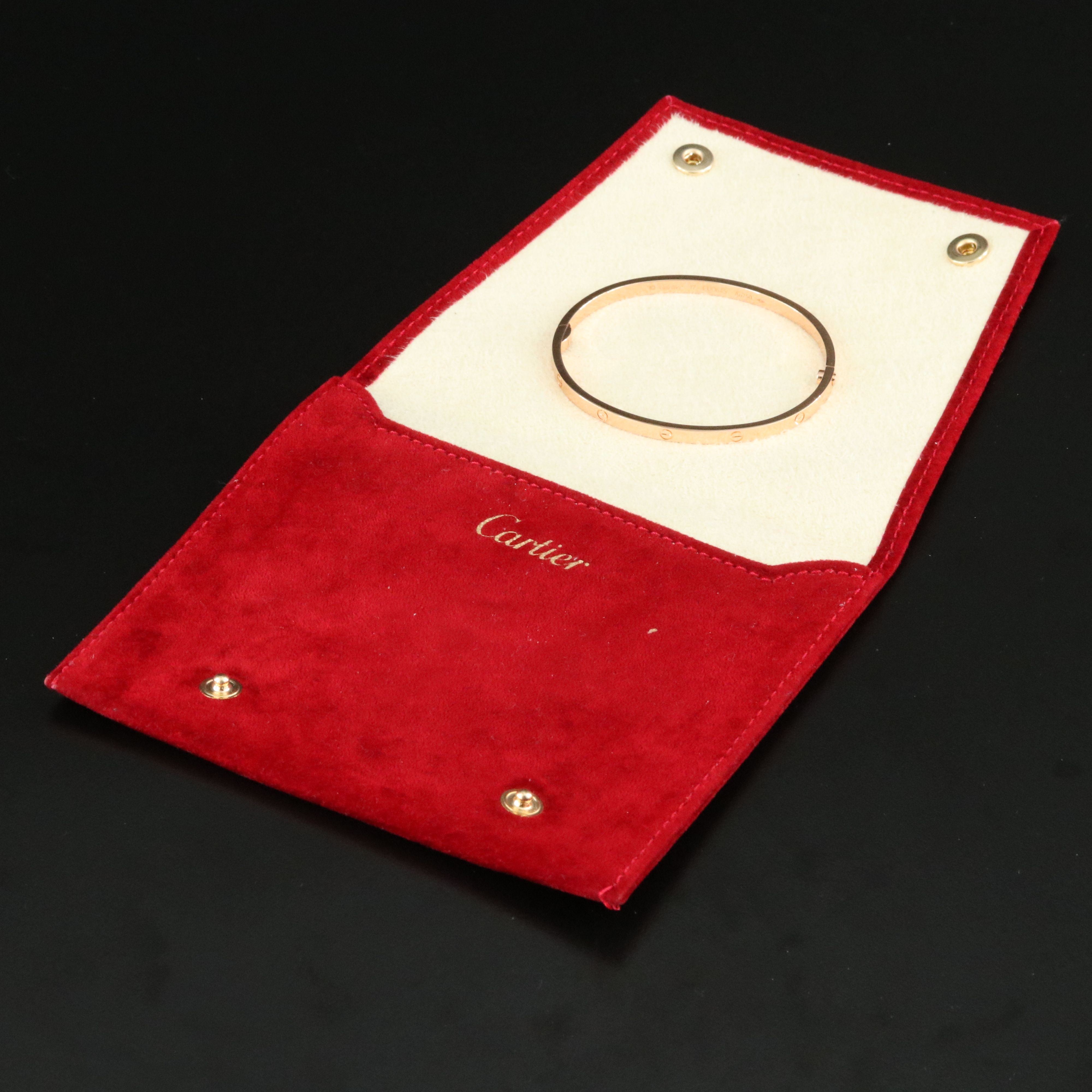 Cartier LOVE 18K Rose Gold Bracelet