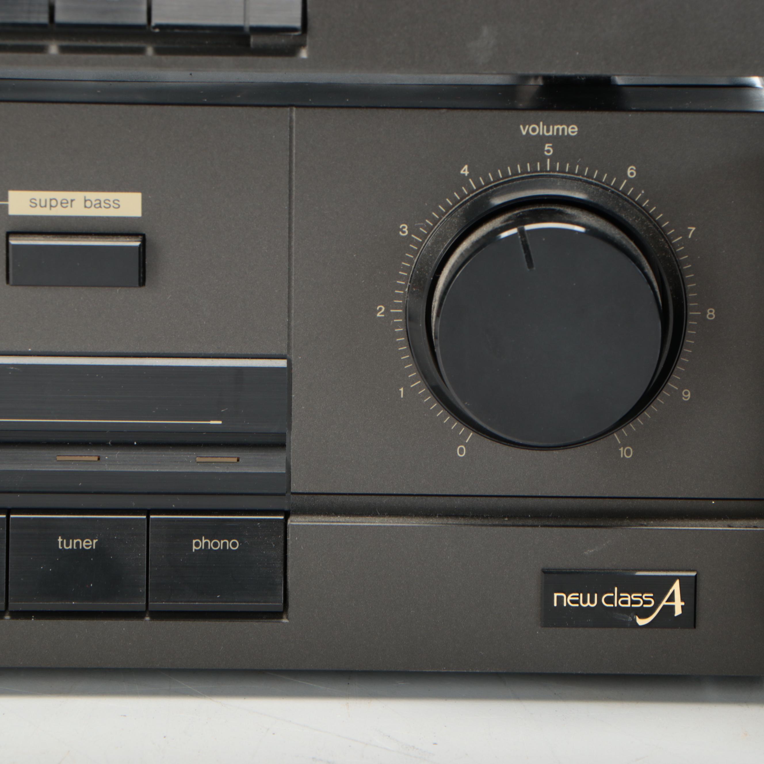 Technics Stereo Amplifier with AM/FM Stereo Tuner, Double Tape Deck, and More