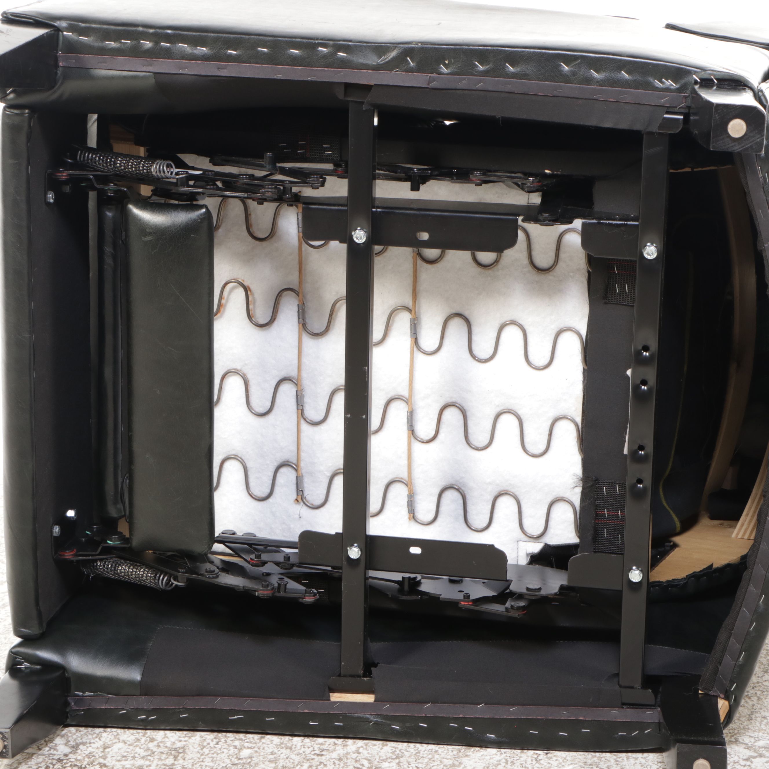 Arhaus "Alex" Black Leather Recliner