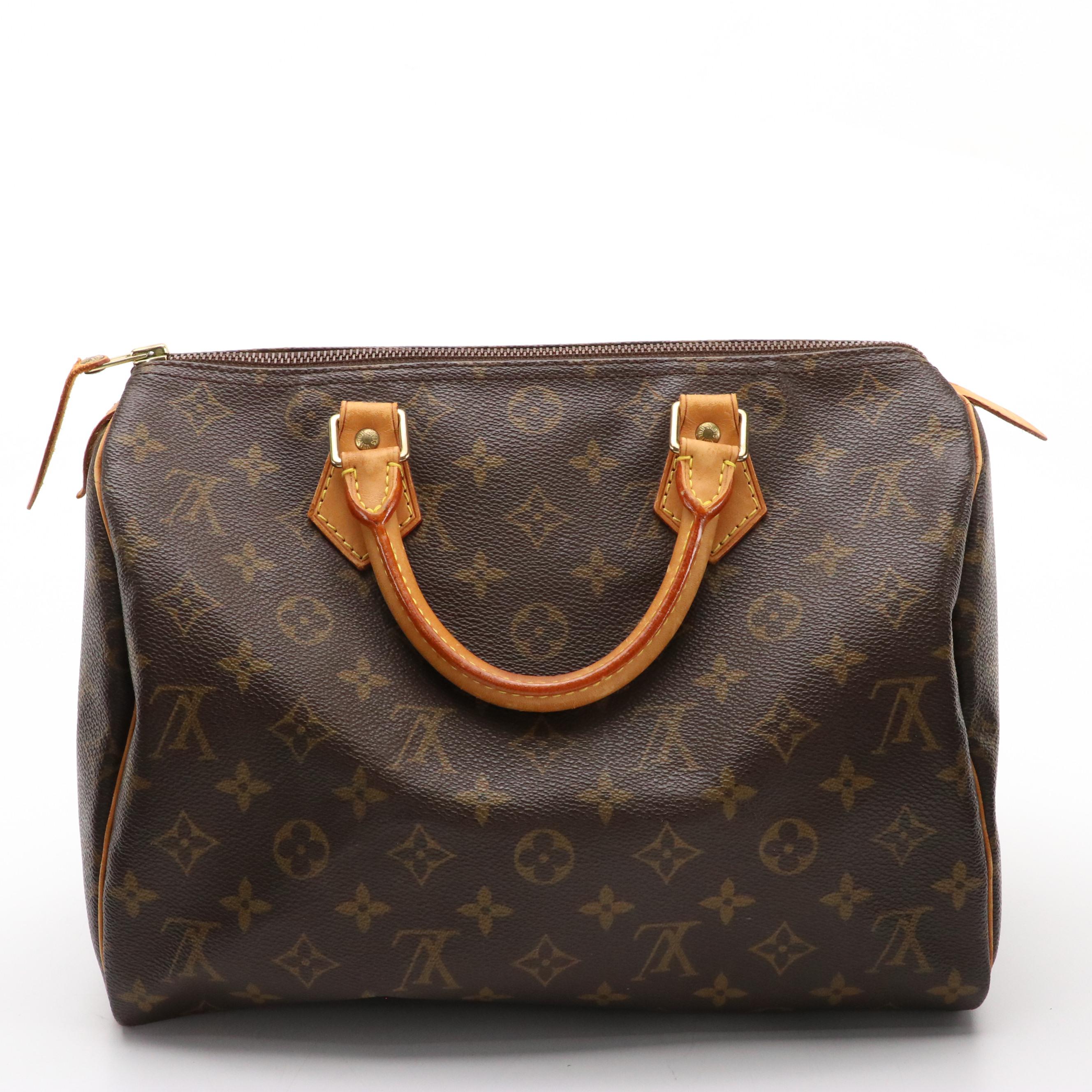 Louis Vuitton Speedy 30 Handbag in Monogram Canvas and Leather