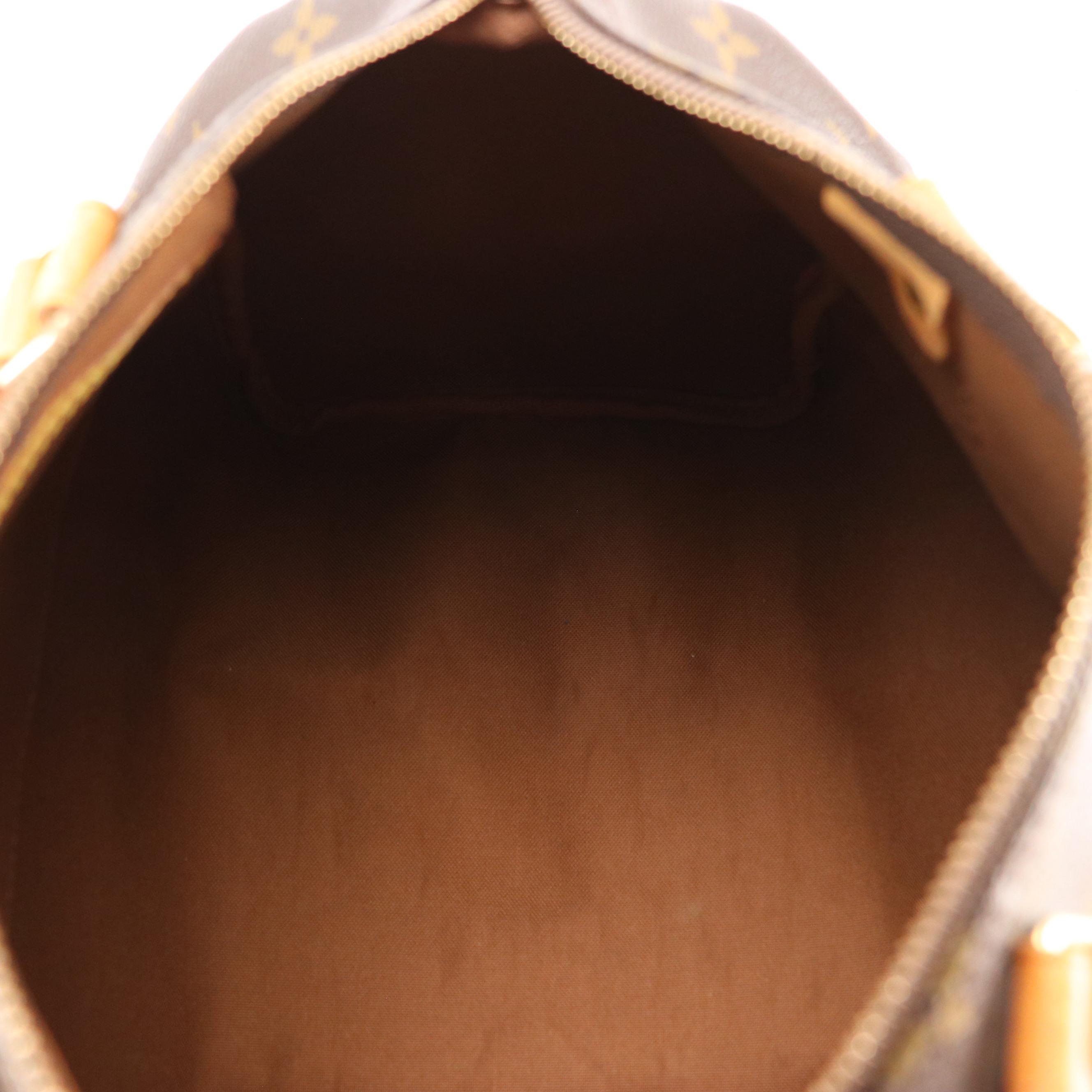 Louis Vuitton Speedy 30 Handbag in Monogram Canvas and Leather
