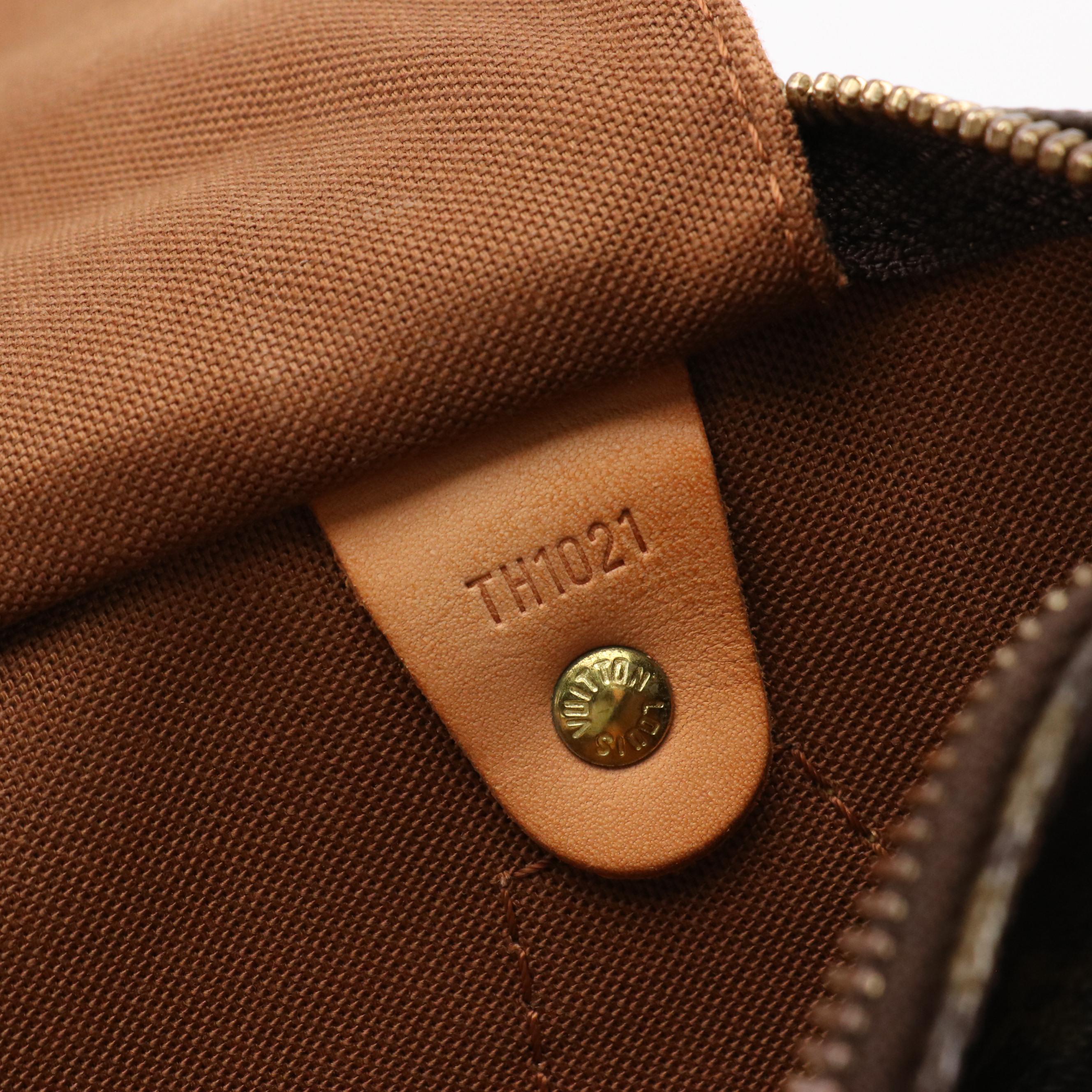 Louis Vuitton Speedy 30 Handbag in Monogram Canvas and Leather