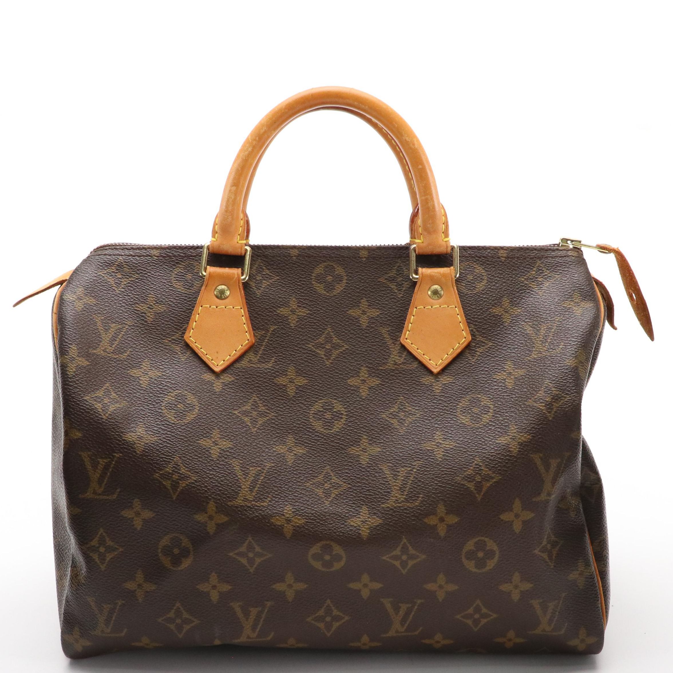 Louis Vuitton Speedy 30 Handbag in Monogram Canvas and Leather