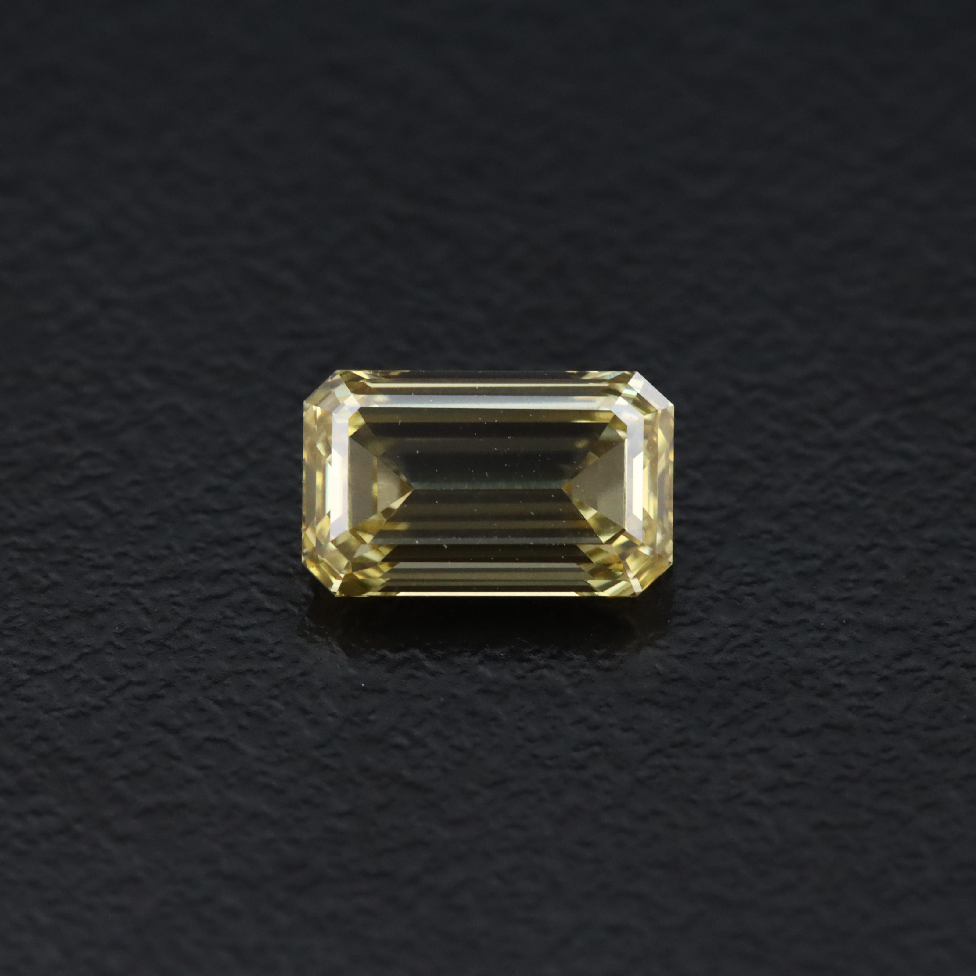 Loose 1.10 CT Lab Grown Fancy Yellow Diamond with IGI Report