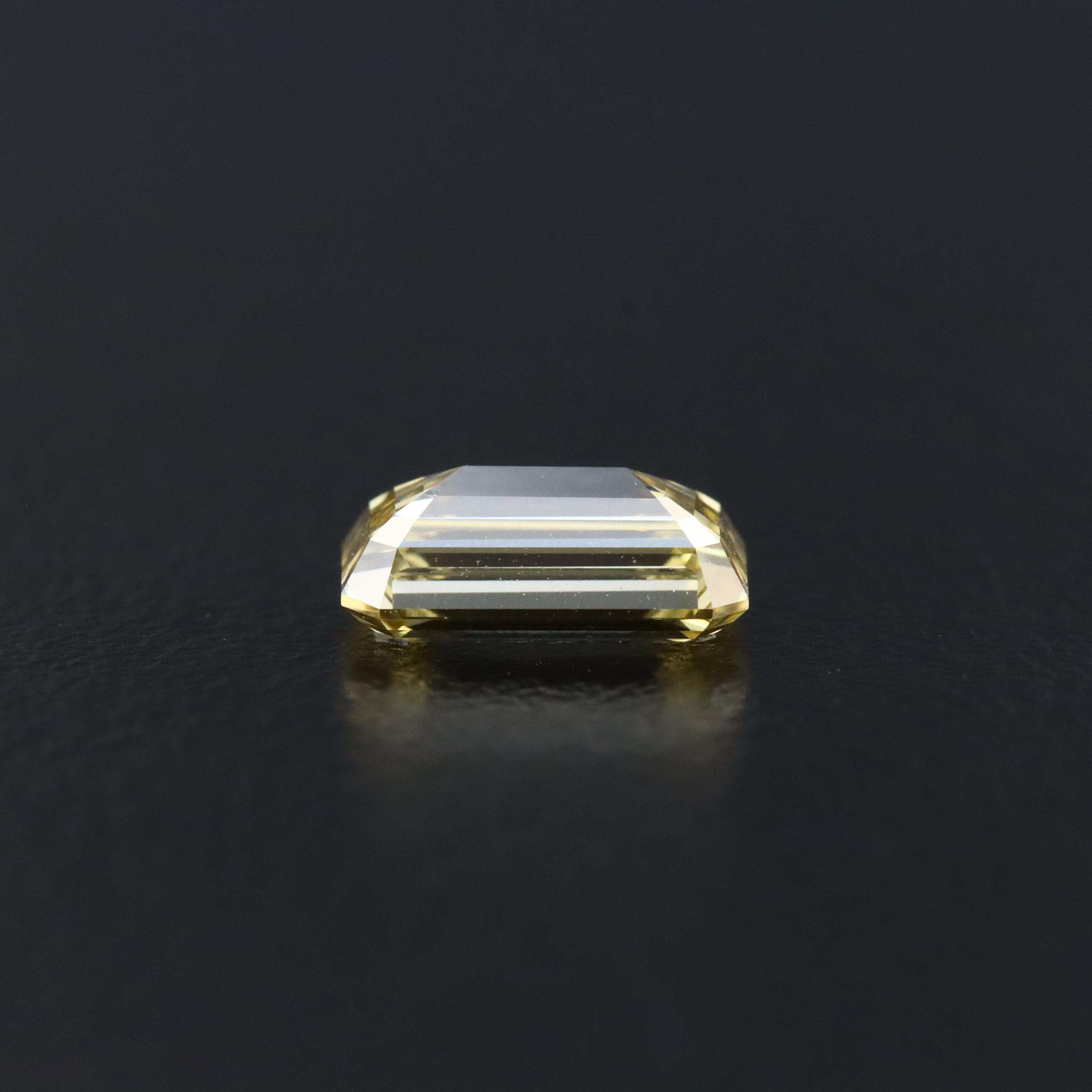 Loose 1.10 CT Lab Grown Fancy Yellow Diamond with IGI Report