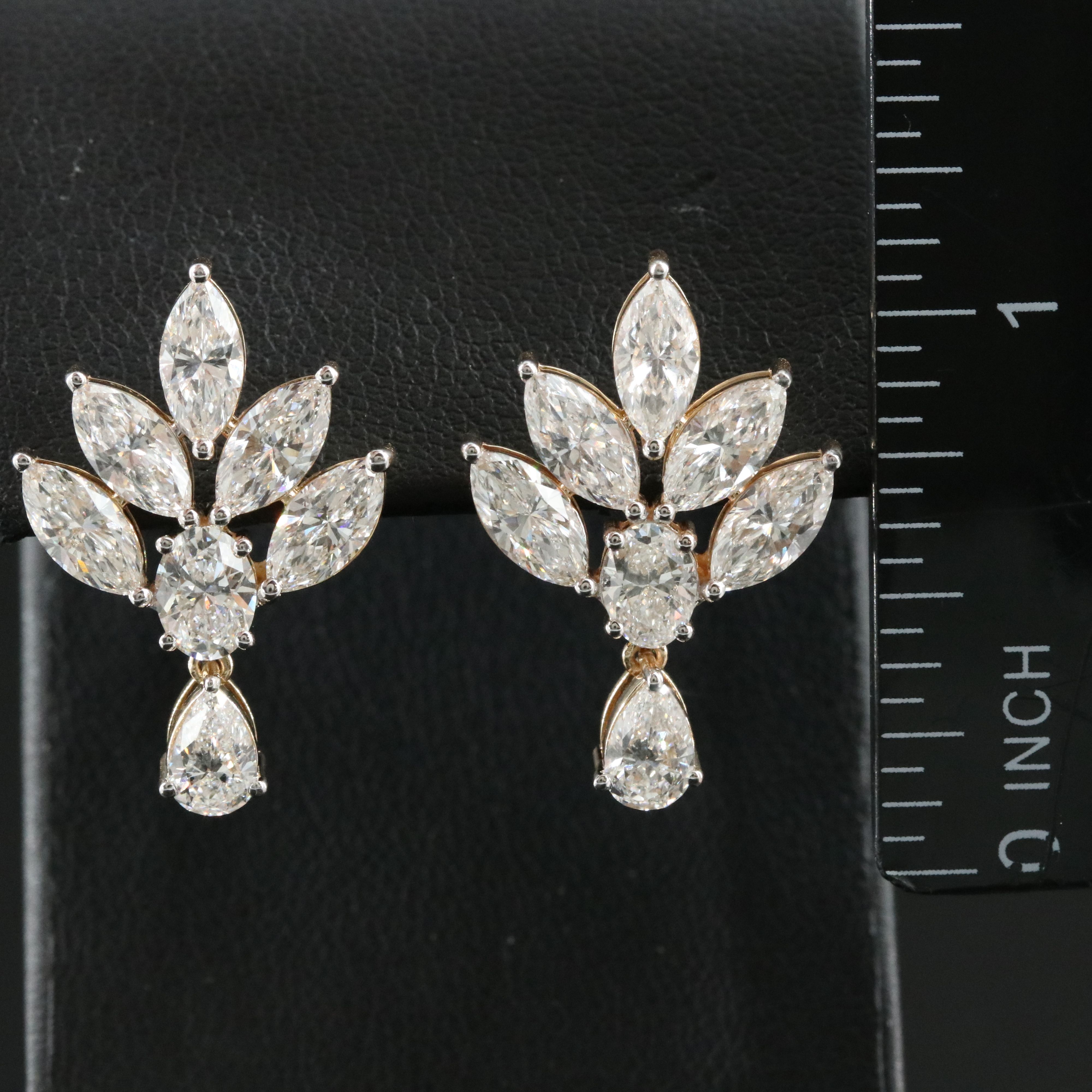 14K 5.60 CTW Lab Grown Diamond Earrings