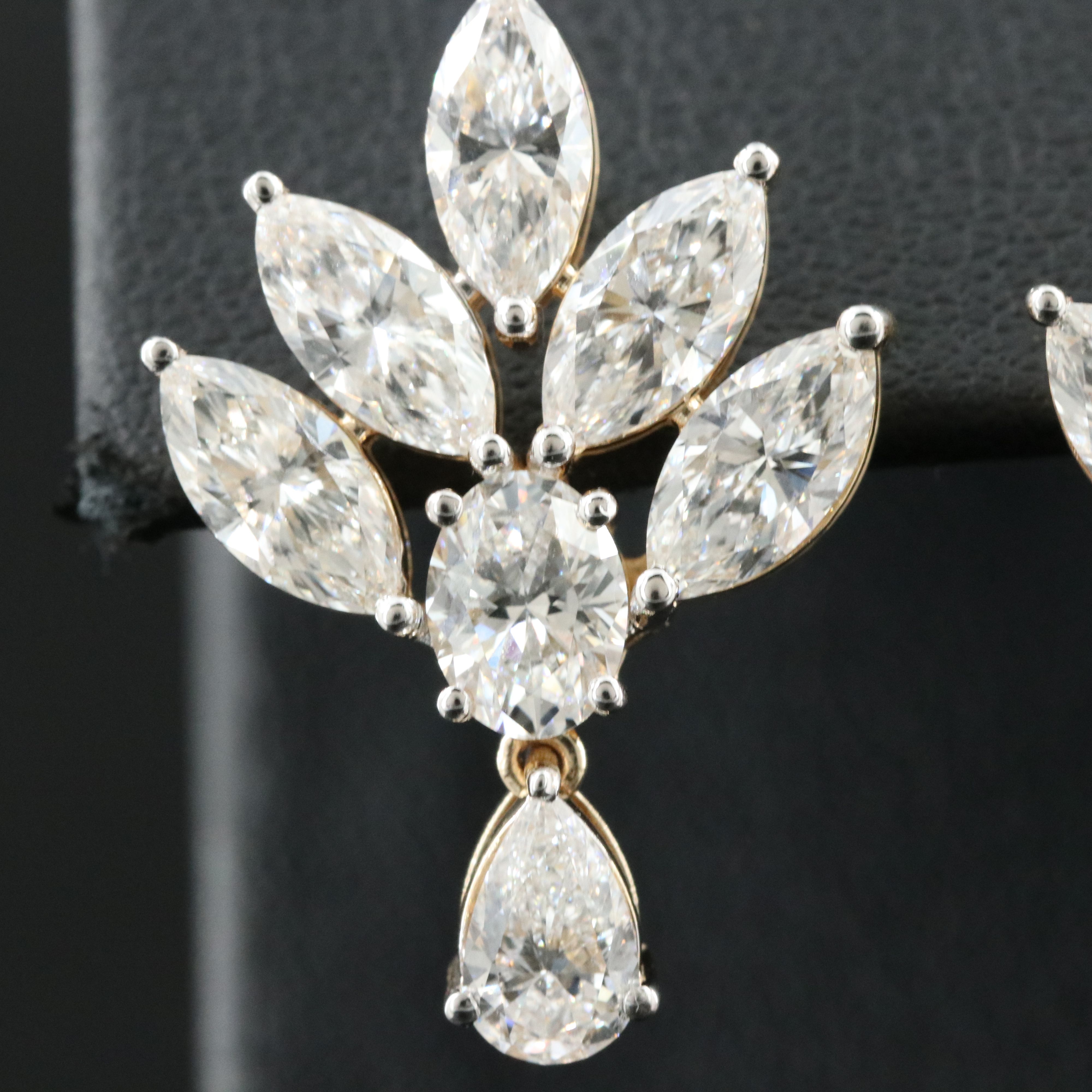 14K 5.60 CTW Lab Grown Diamond Earrings