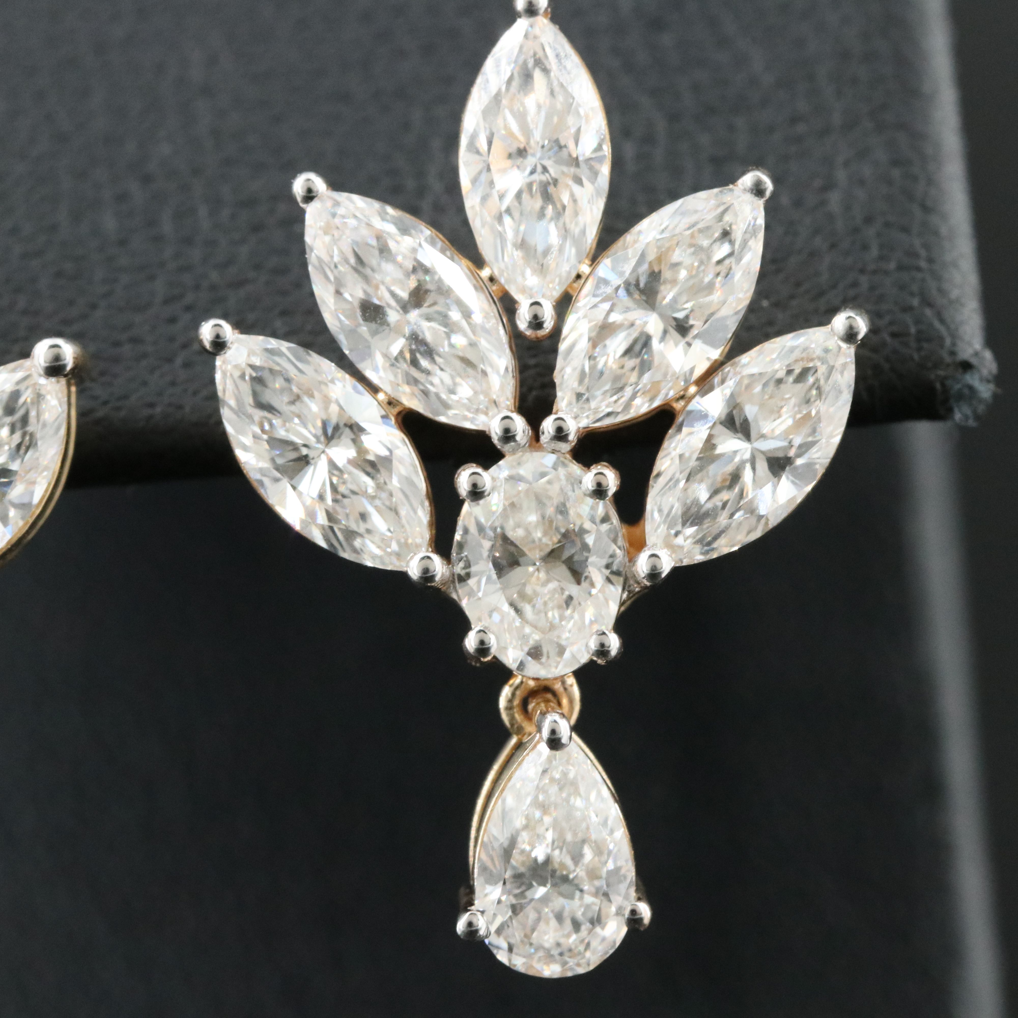 14K 5.60 CTW Lab Grown Diamond Earrings