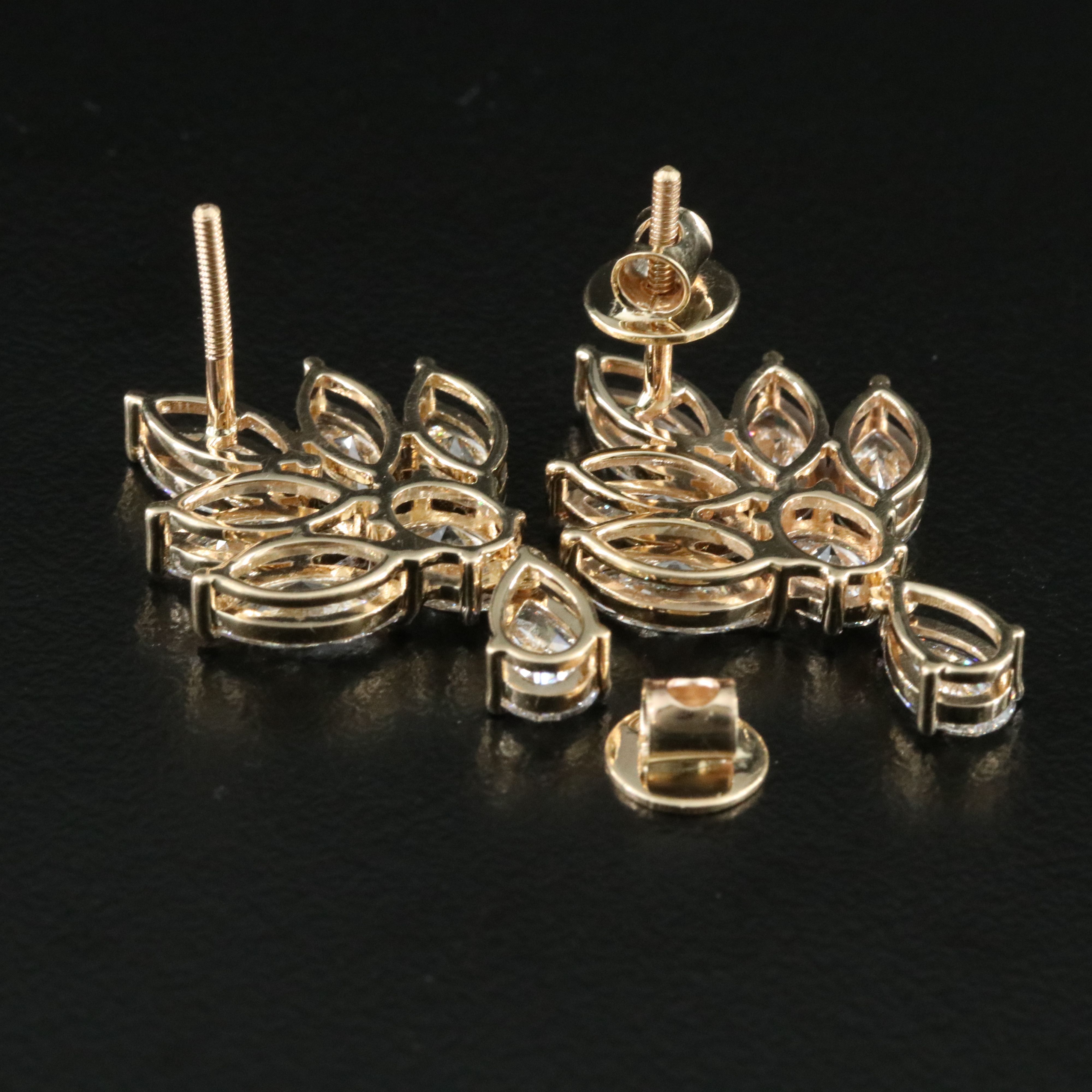 14K 5.60 CTW Lab Grown Diamond Earrings