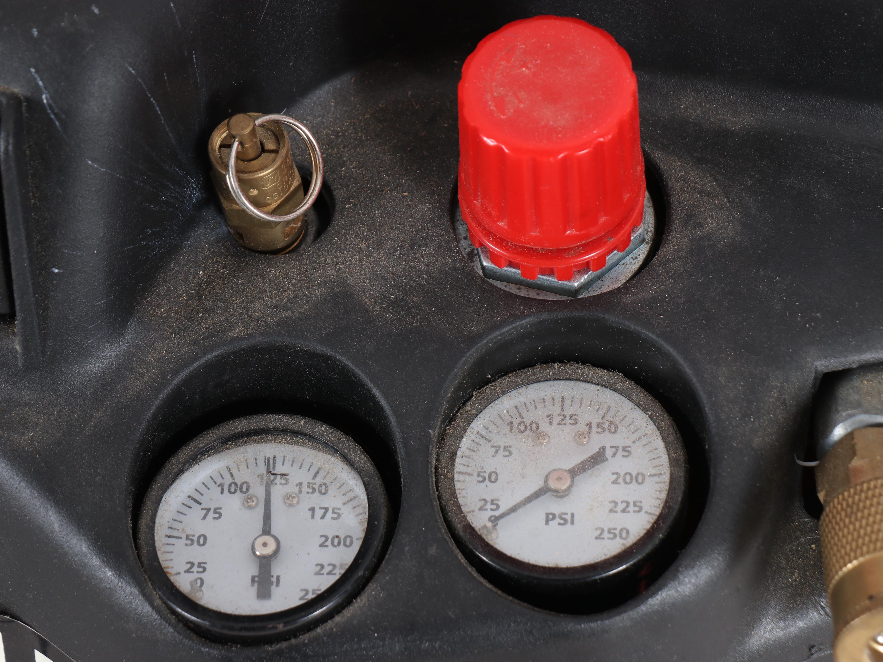 Central Pneumatic Air Compressor, Echo Chainsaw, Black+Decker Hedge Trimmer