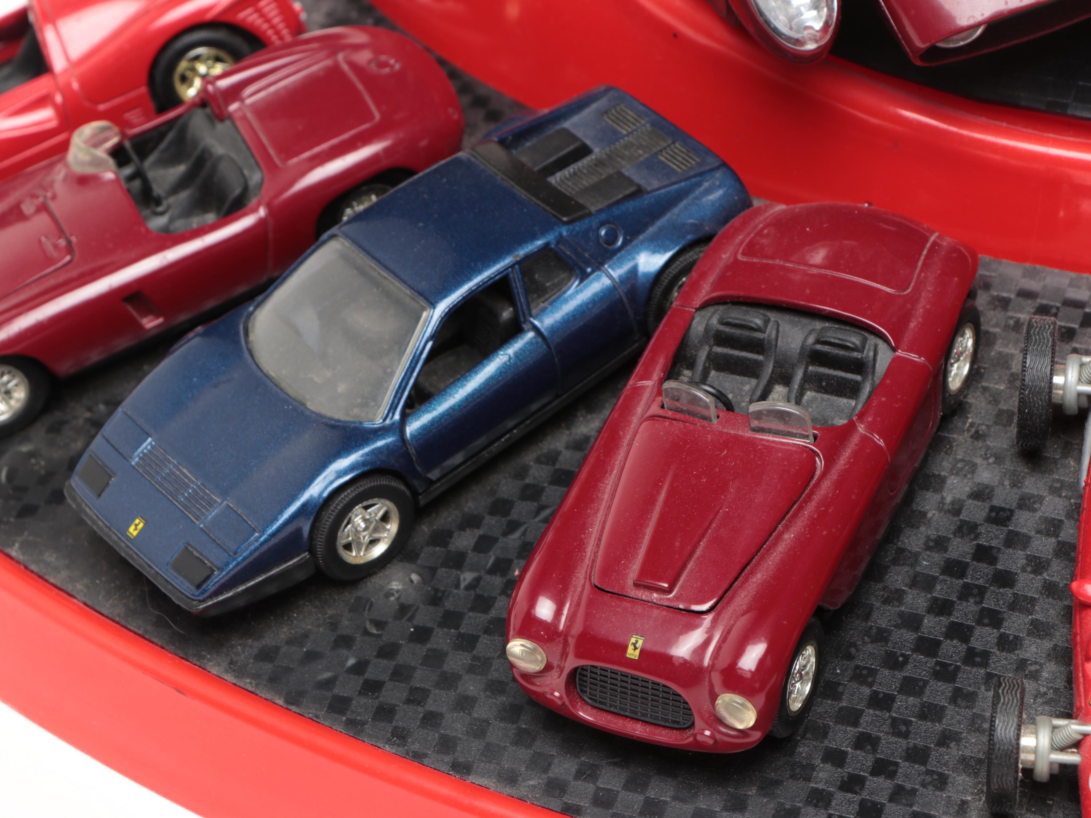 Collezione Shell Classico Ferrari Diecast Cars on Display