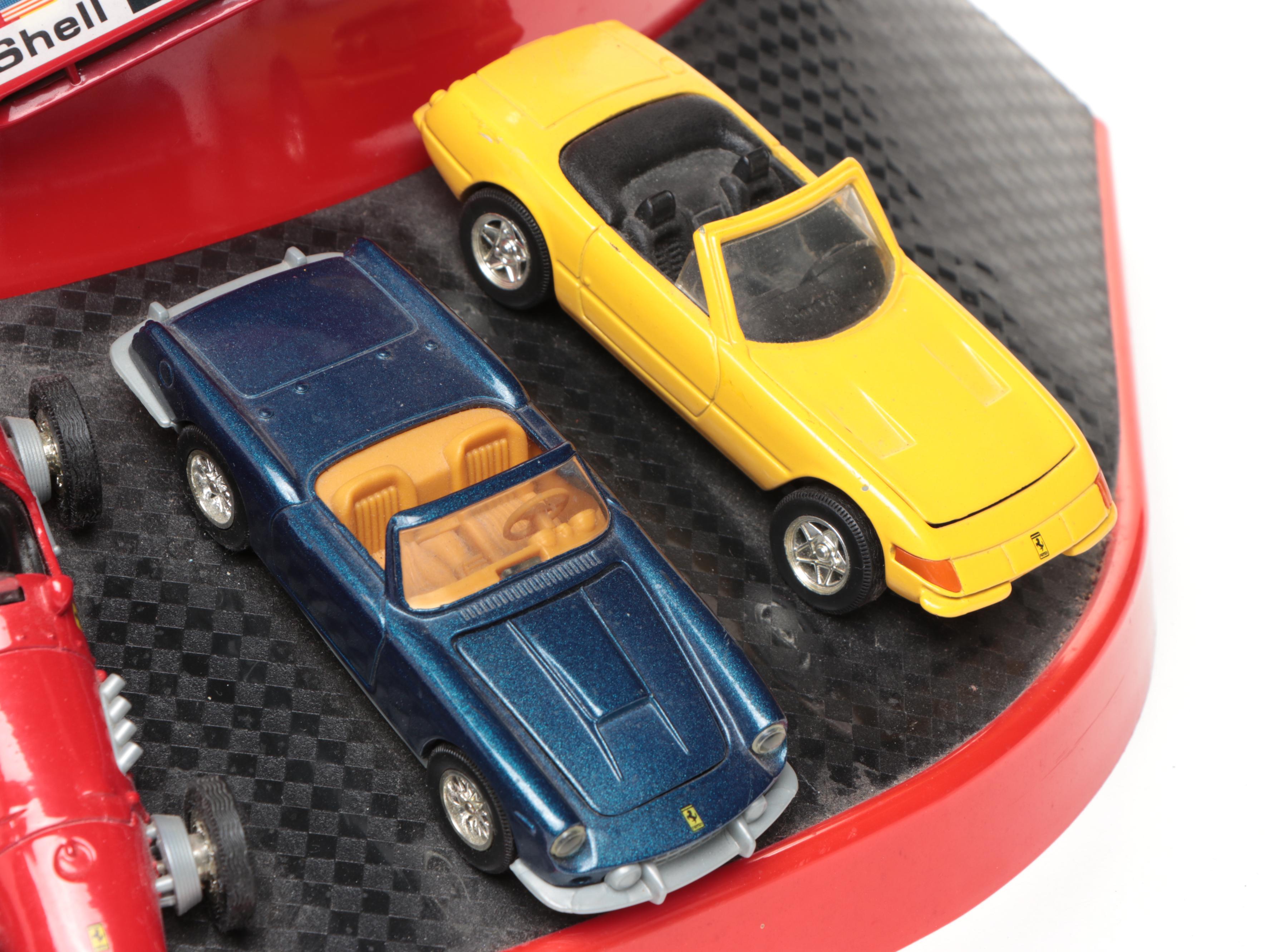 Collezione Shell Classico Ferrari Diecast Cars on Display