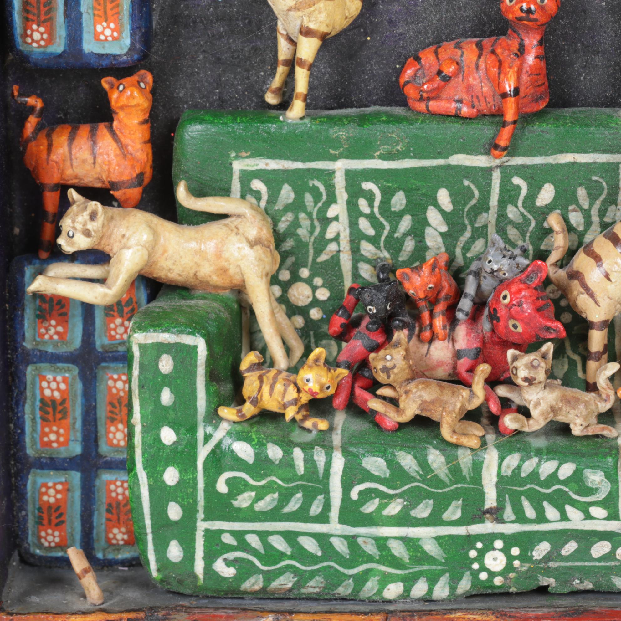 Eleudora Jimenez Peruvian Retablo Folk Art Diorama